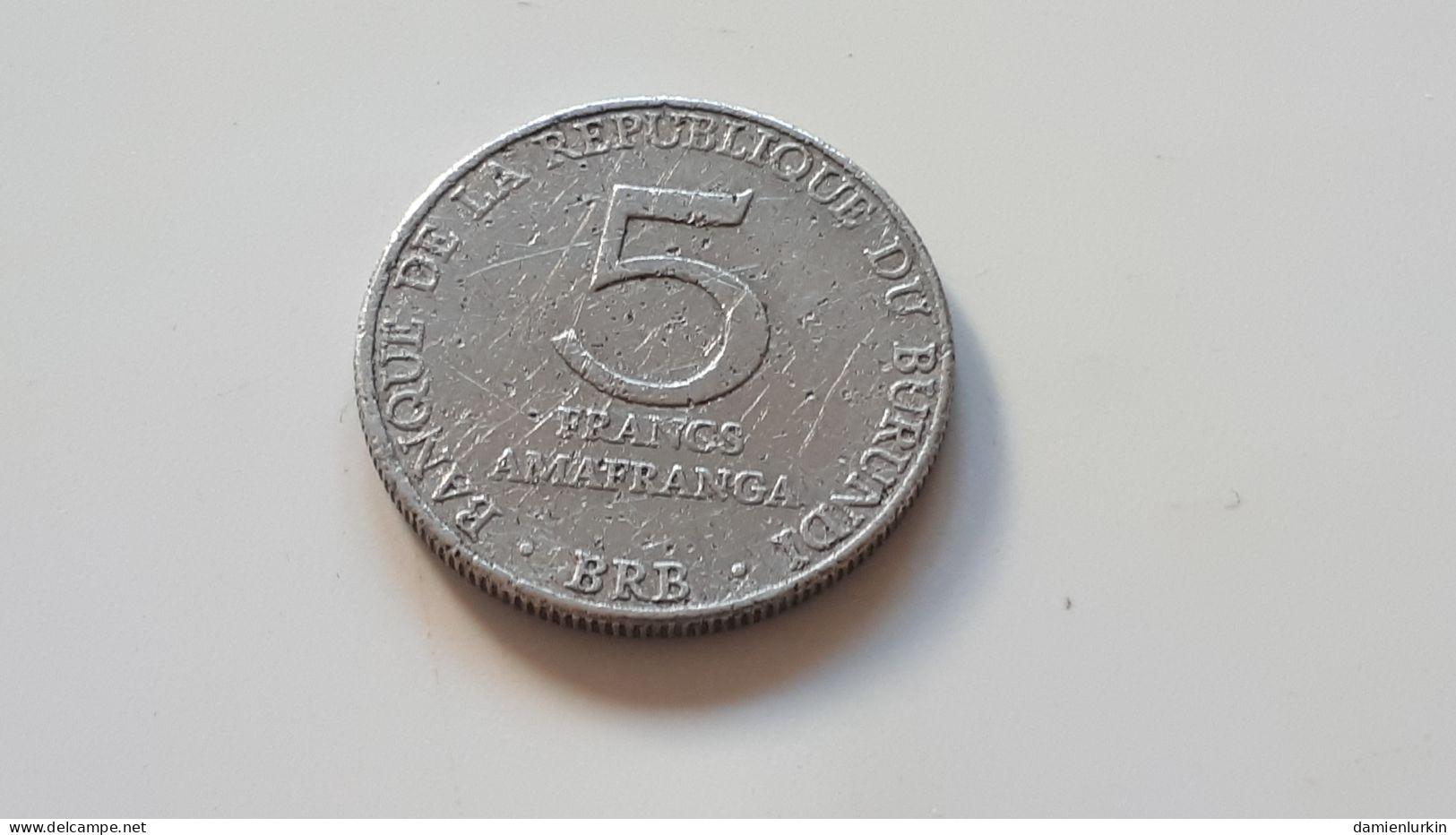 BURUNDI 5 FRANCS 1980 NOMBRE D'EXEMPLAIRES INCONNU - Burundi