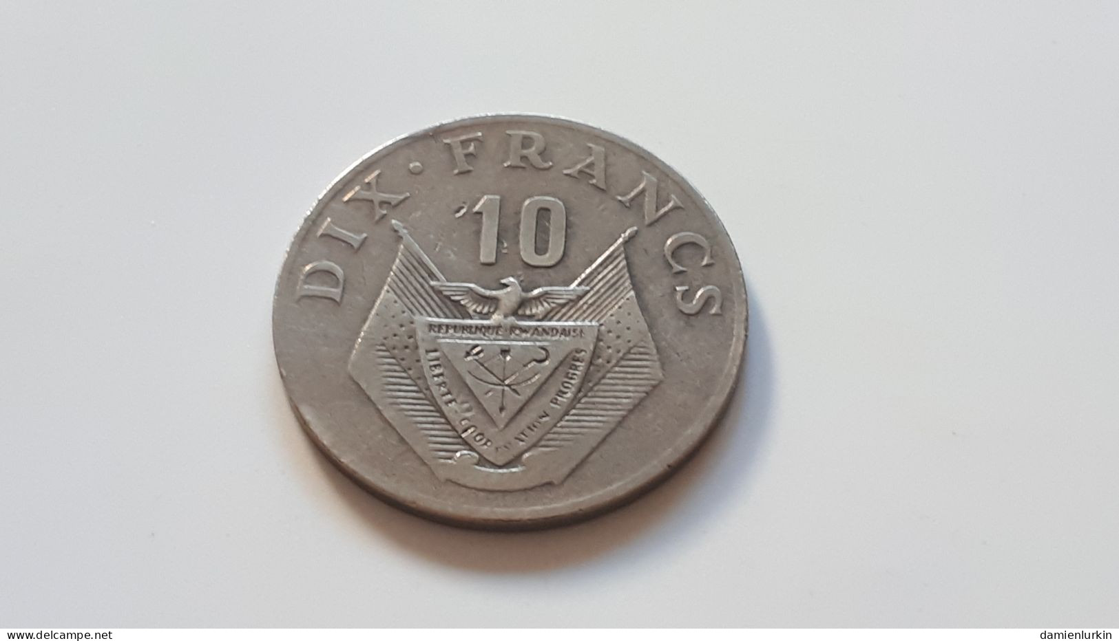 RWANDA 10 FRANCS 1974 - Rwanda