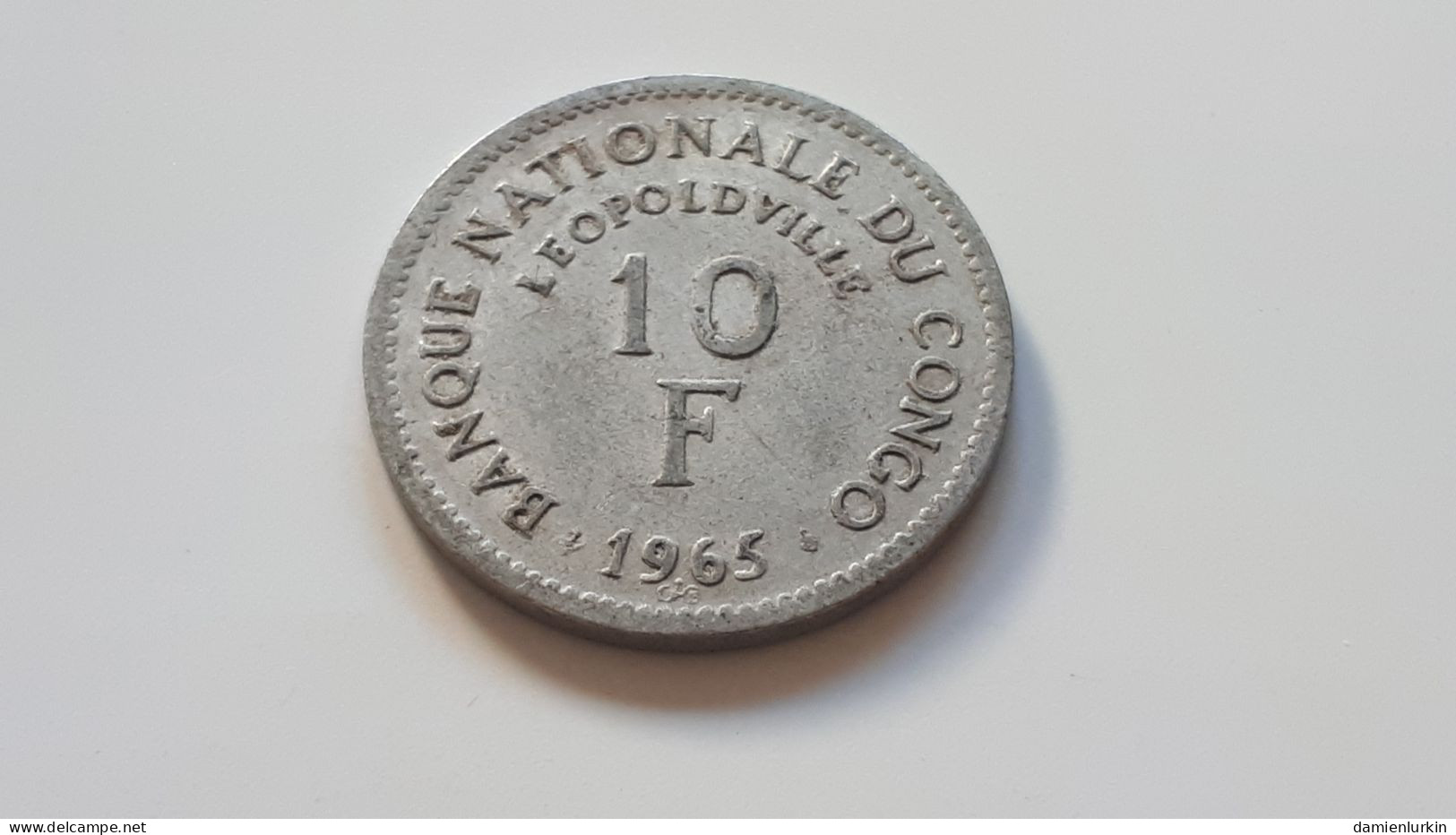 CONGO REP. DEM. MOBUTU 10 FRANCS 1965 - Congo (República Democrática 1964-70)