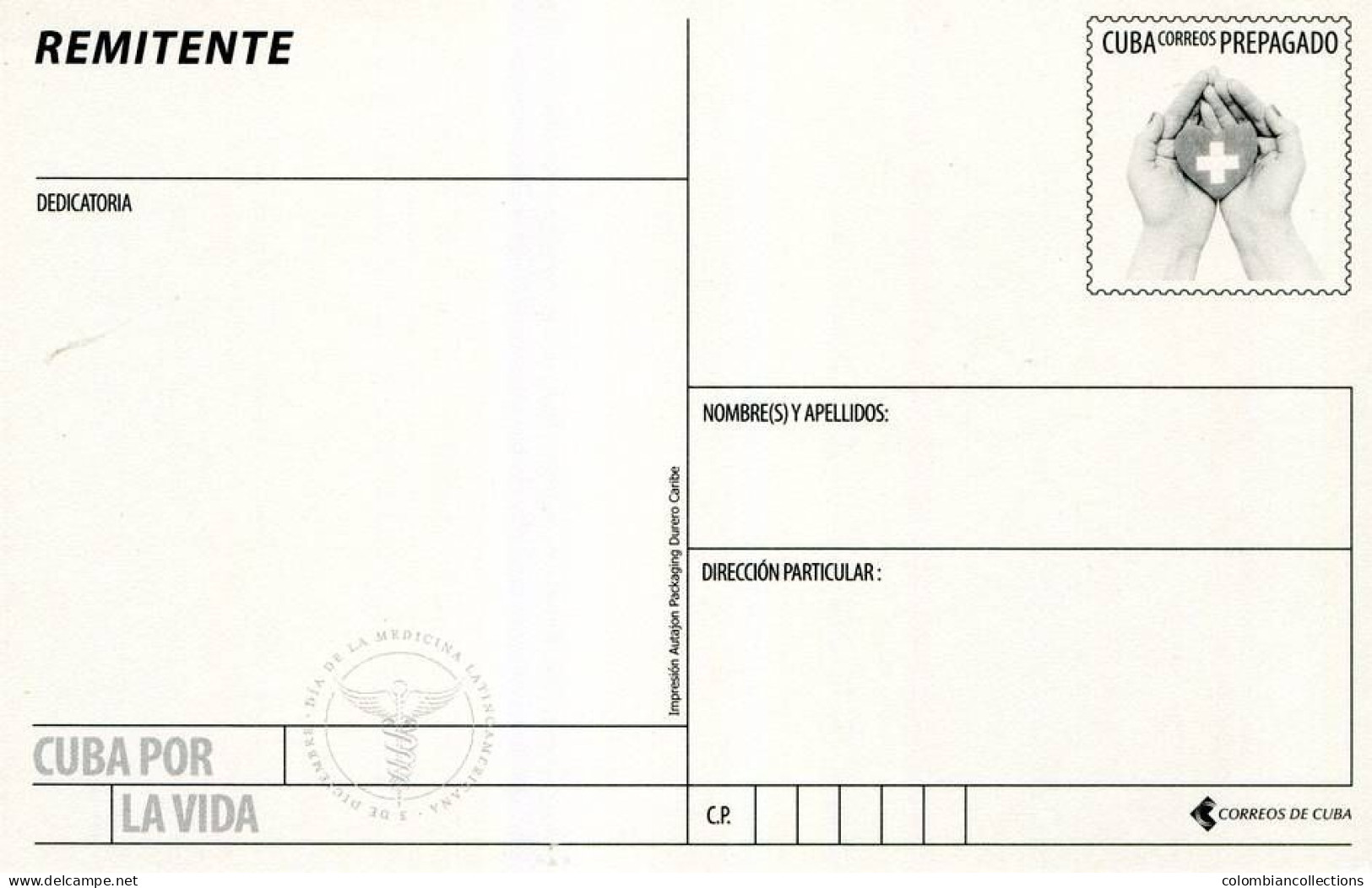 Lote PEP1451, Cuba, 2020, Entero Postal, Postal Stationery, Cuba Por La Vida, 7-10, Medical Service, Medicine - Maximum Cards