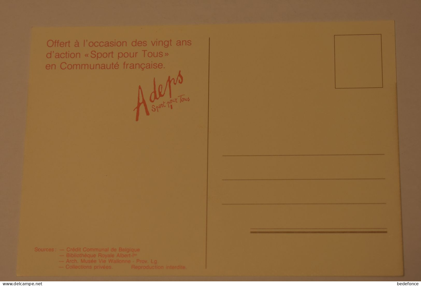 Carte Postale - Belgique - Lobbes - Le Tienne Du Notaire - Reproduction Adeps, Sport Pour Tous - Lobbes