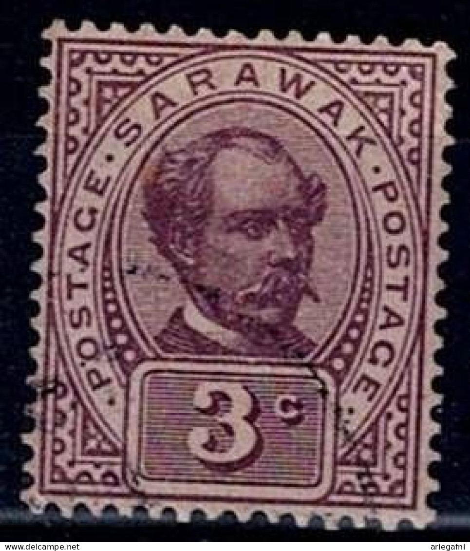 SARAWAK 1899 SIR CHARLES J. BROOKE MI No 36 USED VF!! - Sarawak (...-1963)