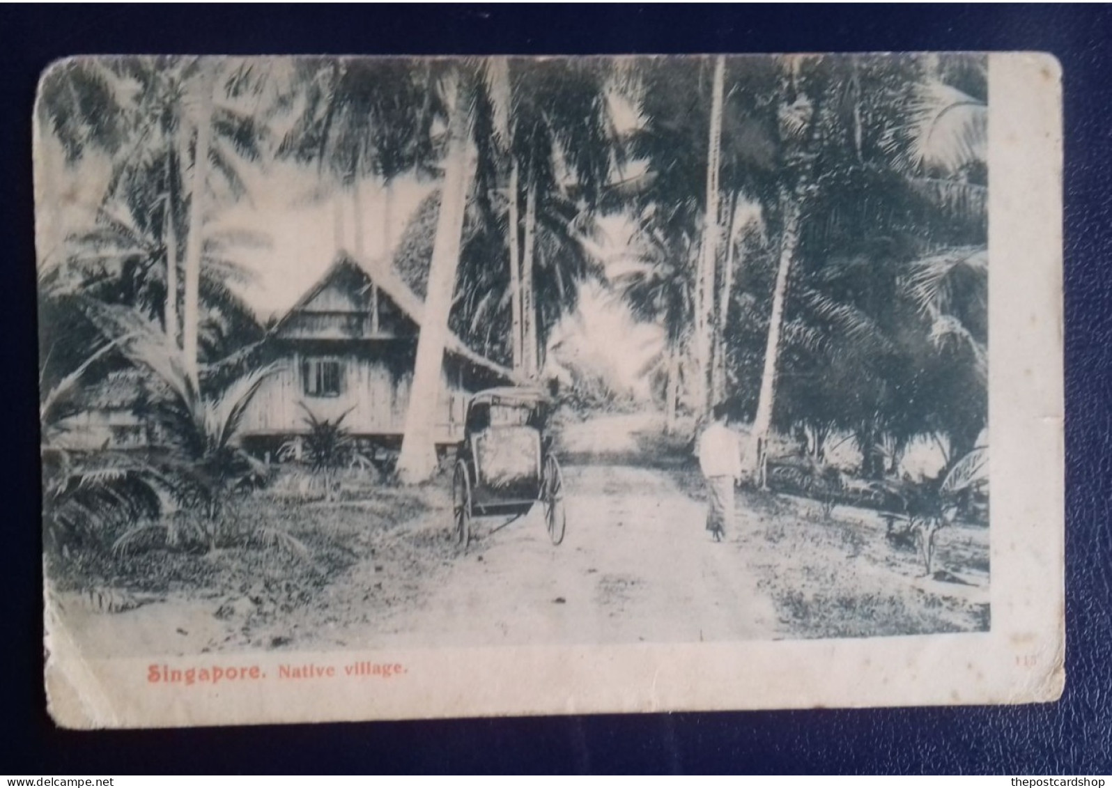 Singapore Native Village Early Undivided Back Rounded Edges Some Marks Etc - Singapour