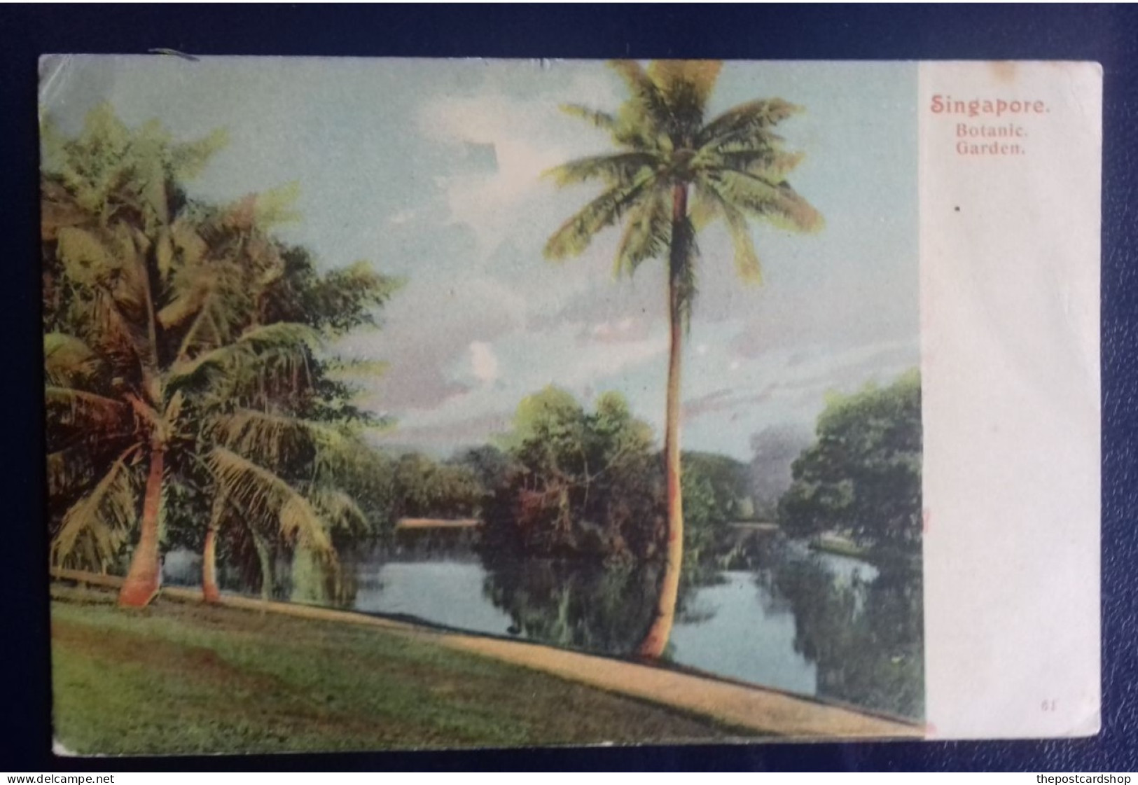 Singapore Botanic Gardens Early Undivided Back Unused - Singapour