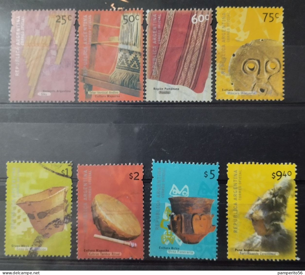 ARGENTINA - AÑO 2000 - SERIE CULTURA ARGENTINA - Sin Acento En La Ù De Repùblica - Usadas - Used Stamps