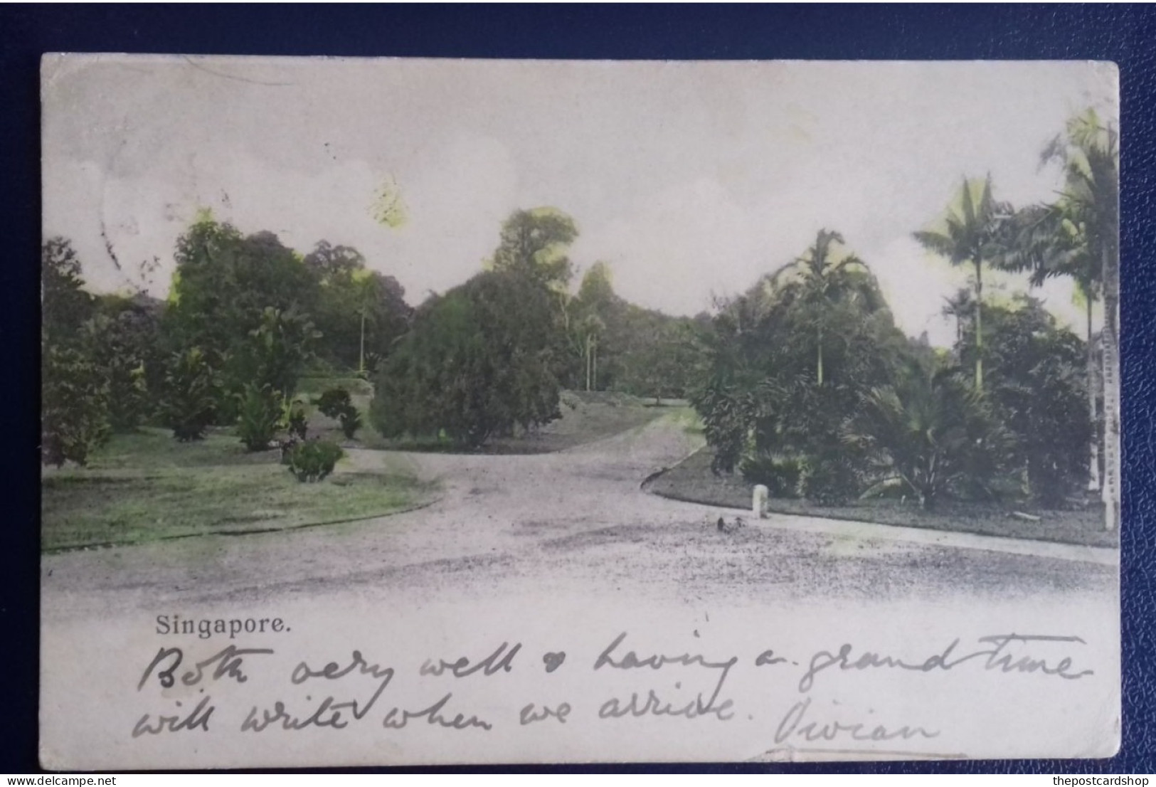 Singapore  Early Undivided Back To CR Barnet 10Woodlands Road Barnes London 1903 - Singapur