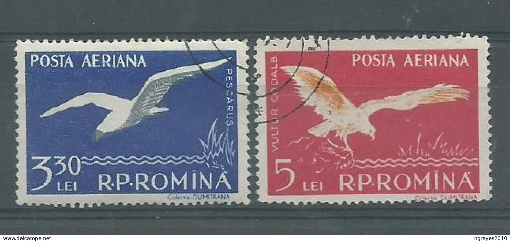 230044459  RUMANIA  YVERT AEREO Nº73/74 - Used Stamps