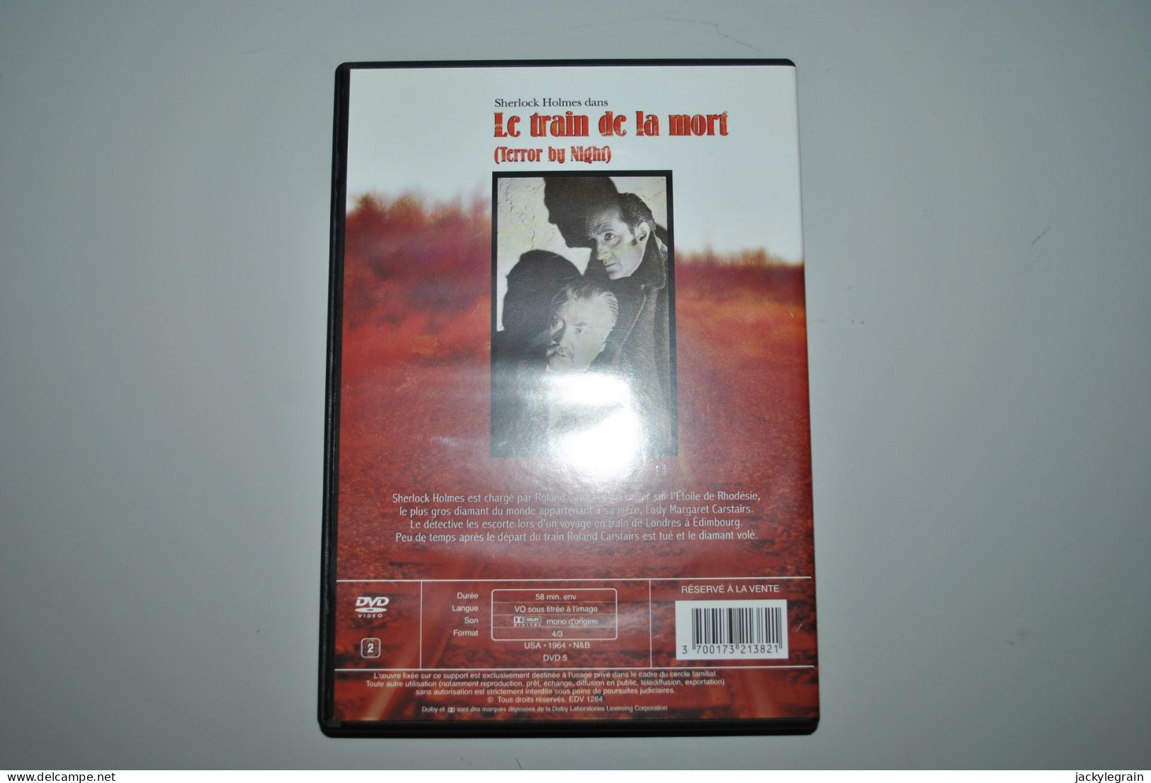 DVD "Train De La Mort"/Sherlock Holmes Langues Anglais/francais Comme Neuf Vente En Belgique Uniquement Envoi Bpost 3 € - Politie & Thriller