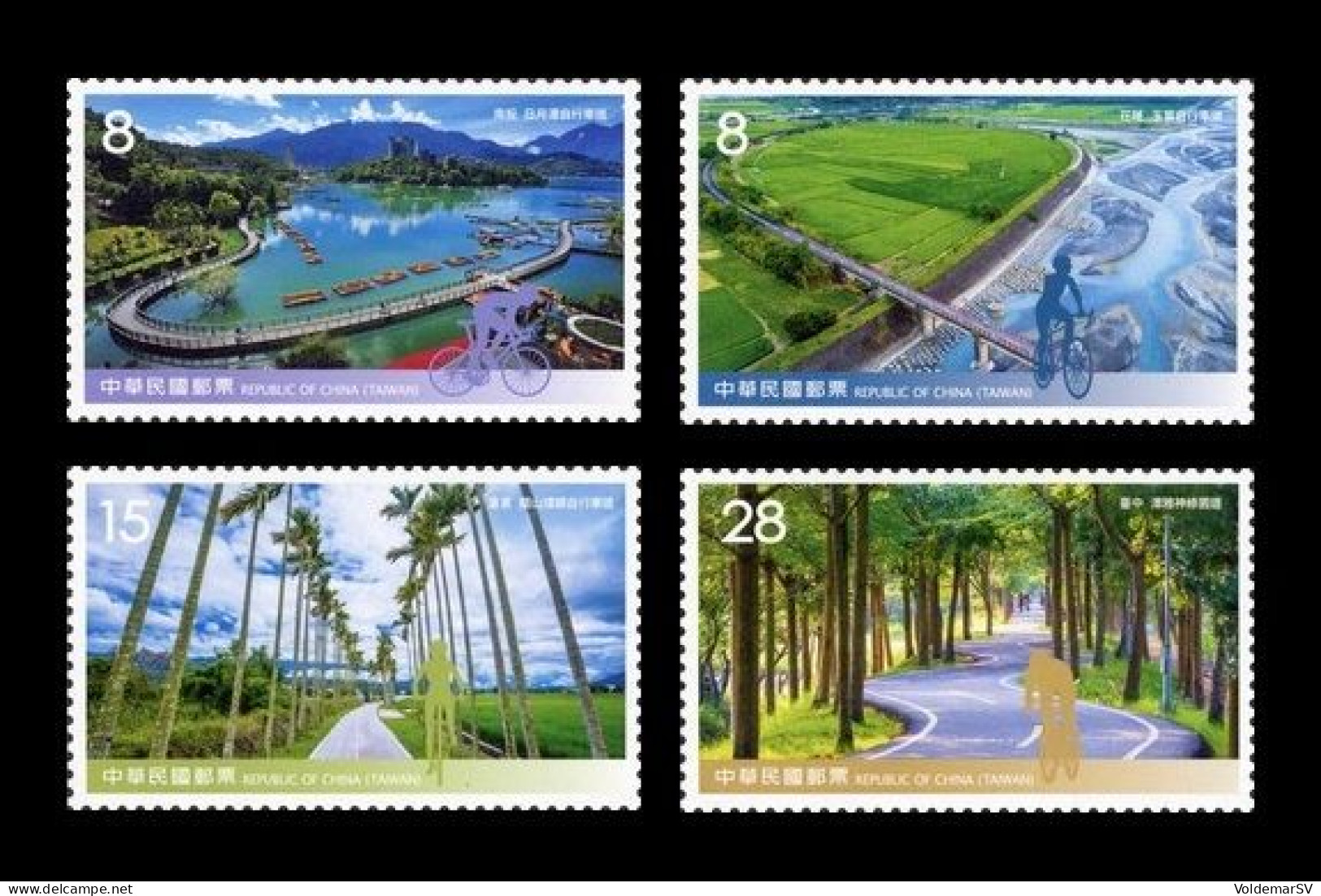 Taiwan 2021 Mih. 4449/52 Bike Paths MNH ** - Unused Stamps