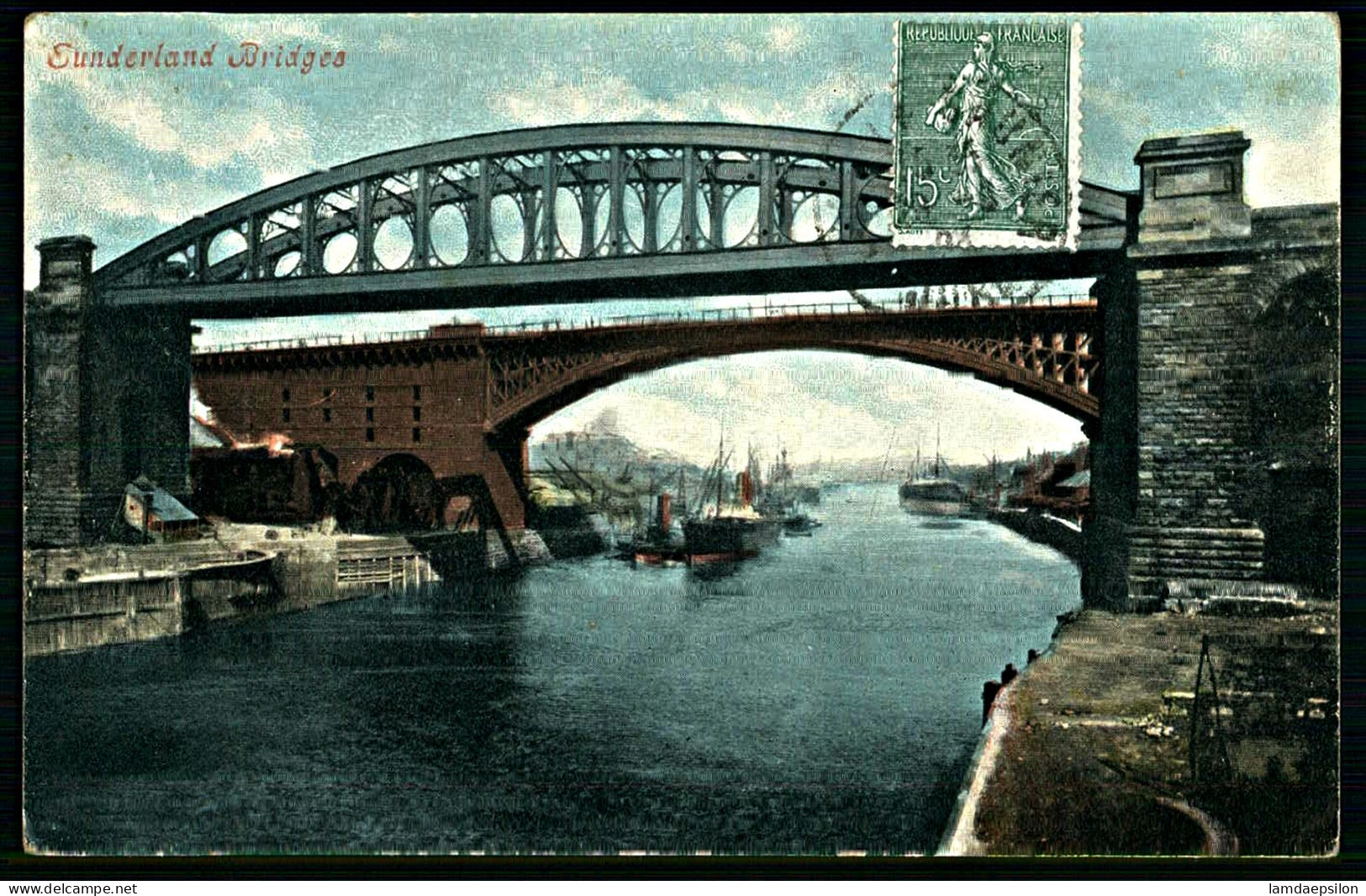 A64  ROYAUME-UNI CPA  SUNDERLAND BRIDGES - Collections & Lots