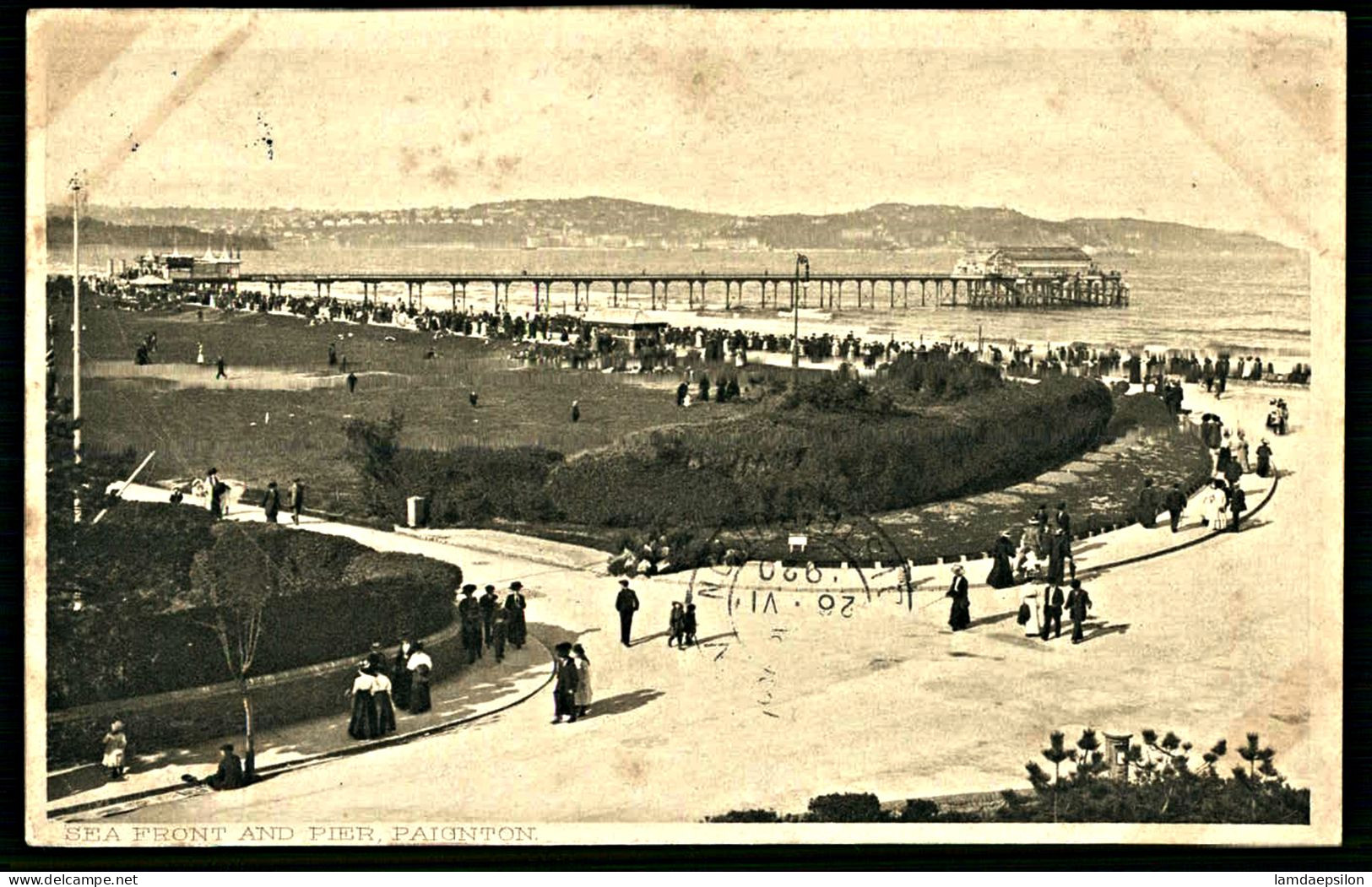 A64  ROYAUME-UNI CPA  PAIGNTON - SEA FRONT AND PIER - Verzamelingen & Kavels