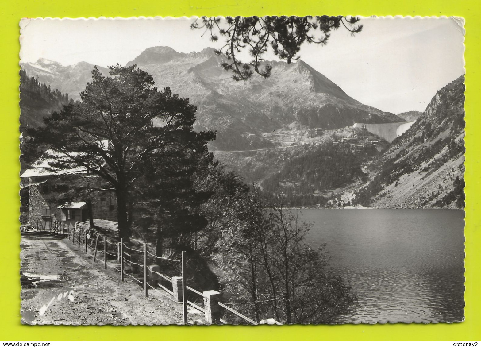 65 VALLEE D'AURE N°2135 Le Lac D'Orédon Et Le Barrage De Cap De Long En 1958 VOIR DOS - Vielle Aure