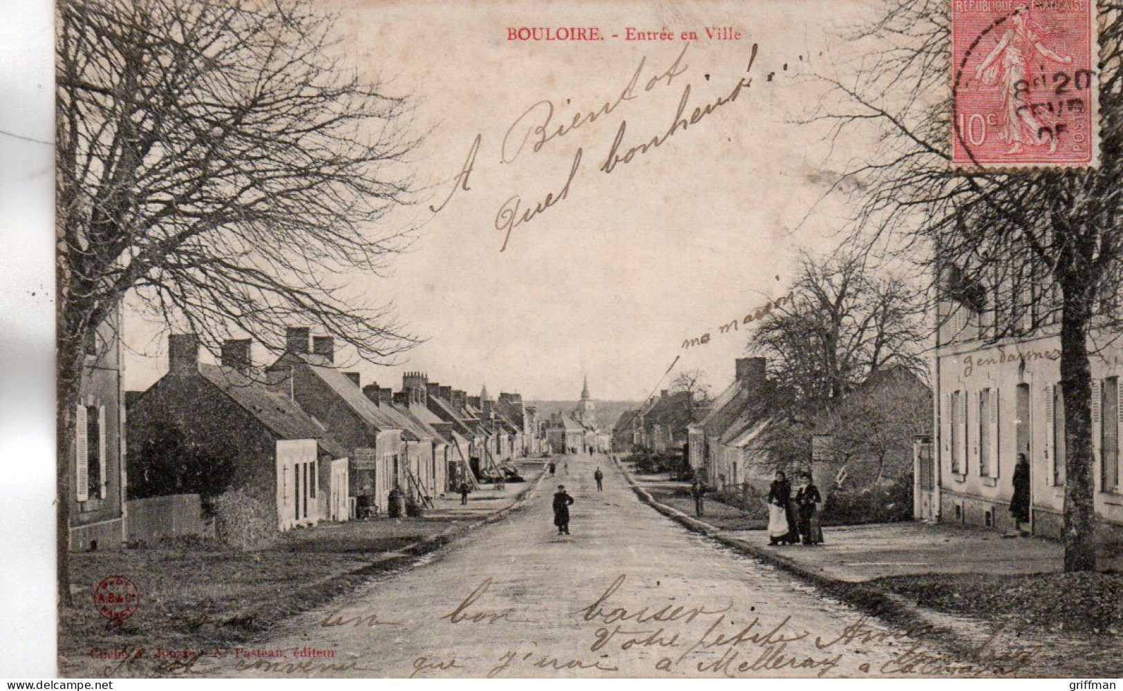 BOULOIRE ENTREE EN VILLE 1906 TBE - Bouloire