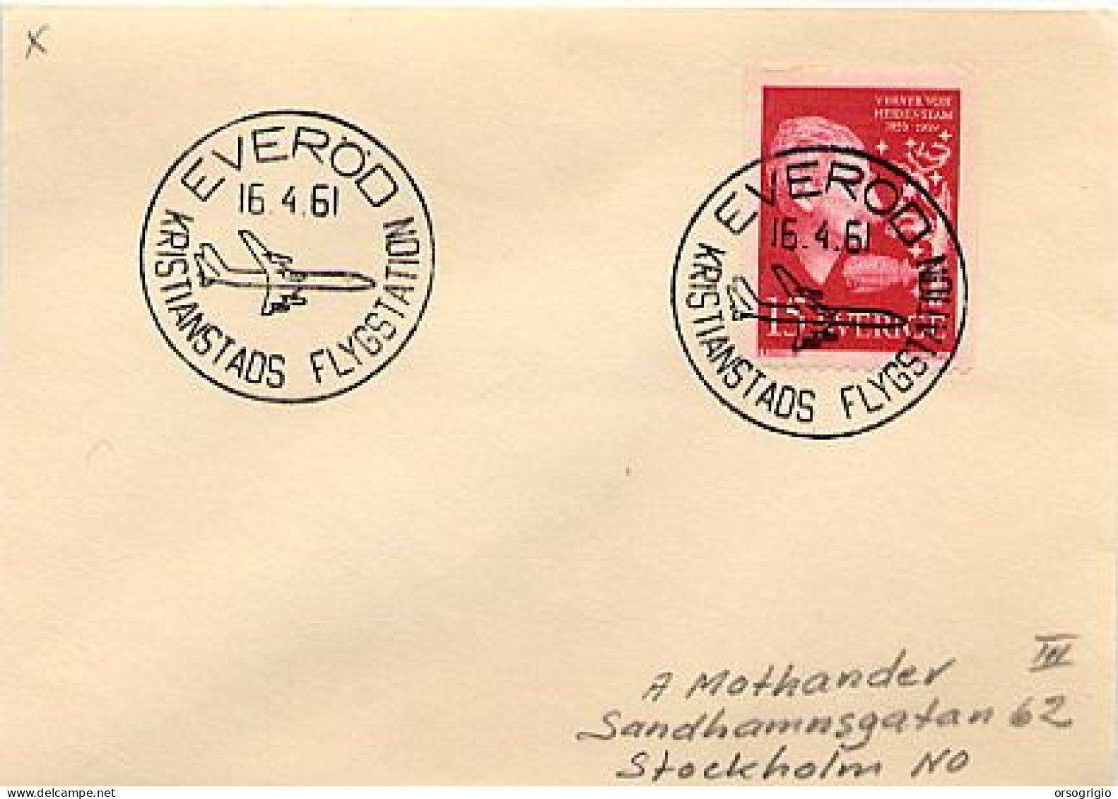 SVERIGE - FLYGPLATSEN  -  SKOVDE - EVEROD - ARLANDA - Storia Postale