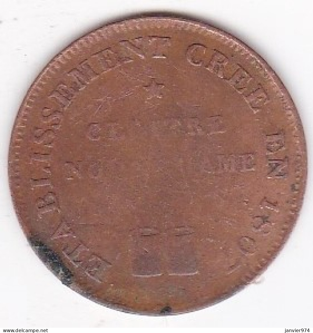 Jeton En Laiton,  Cloitre Notre Dame Crée En 1807. Eau Clarifiée Et Dépurée. Pour 2 Seaux . Une Voie 1809 - Monetary / Of Necessity