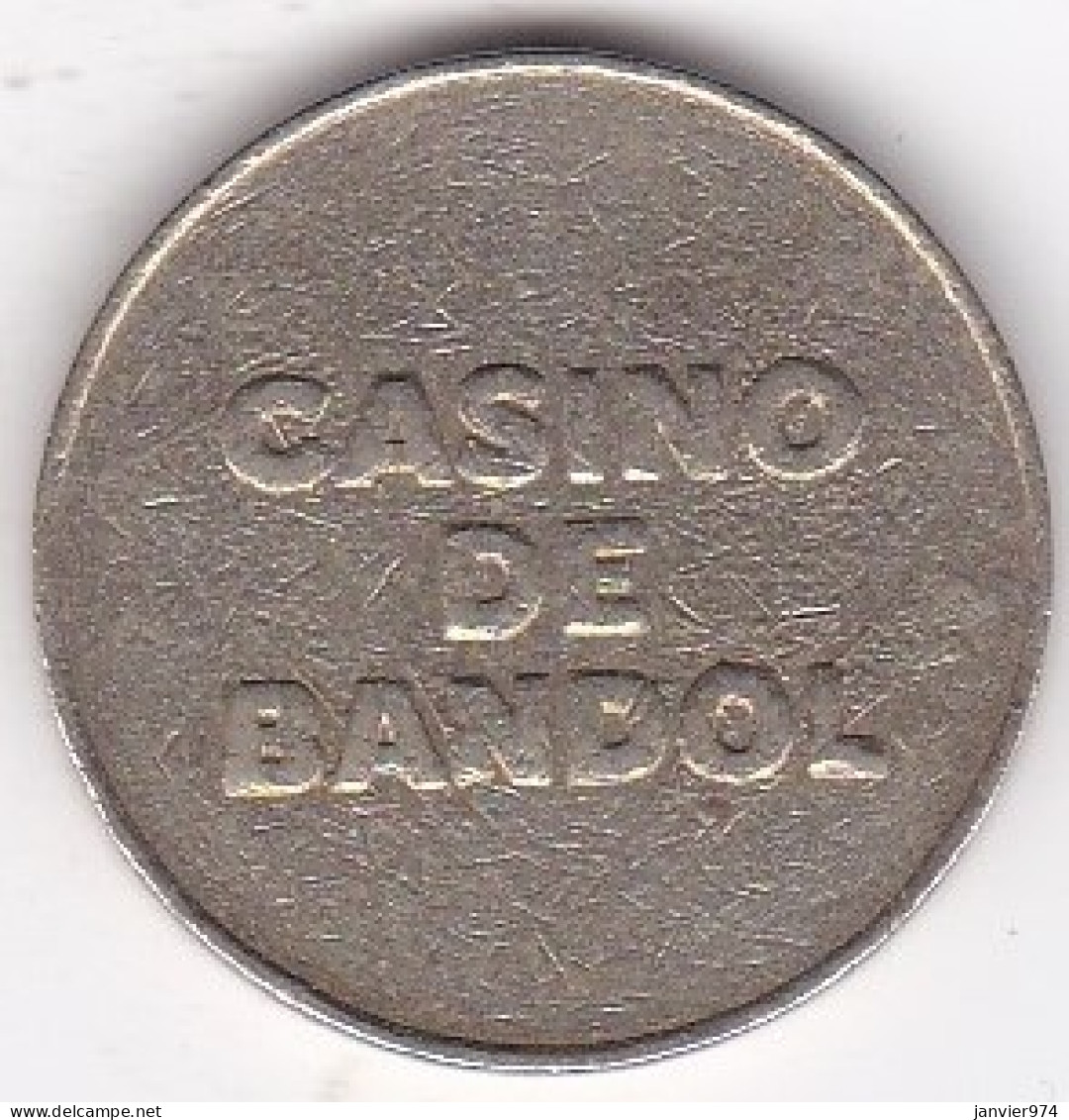 83 Var. Jeton En Maillechort,  GRAND CASINO DE BANDOL 2 Francs - Casino