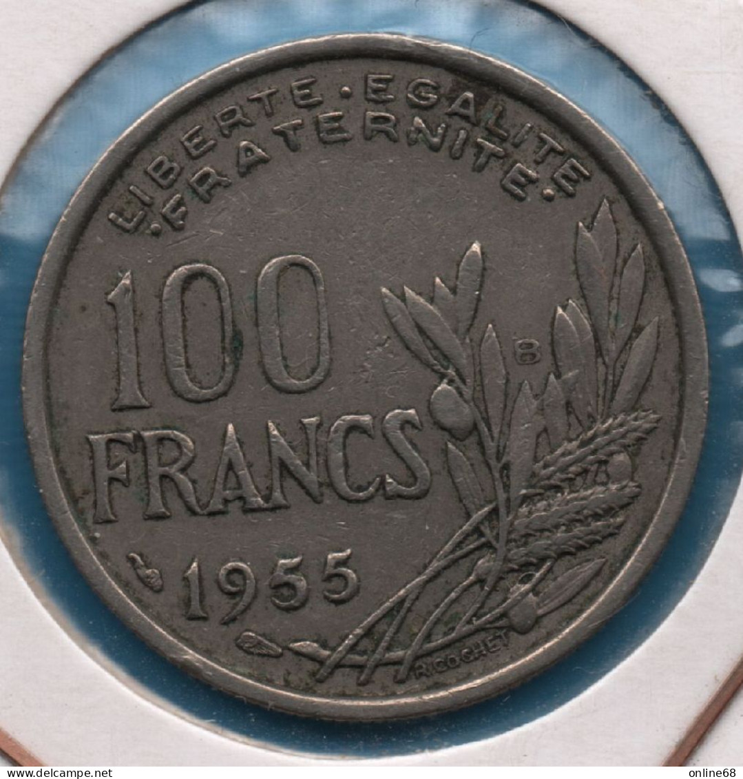 FRANCE 100 FRANCS 1955 B F# 450, KM# 919, Gad# 897 Cochet - 100 Francs