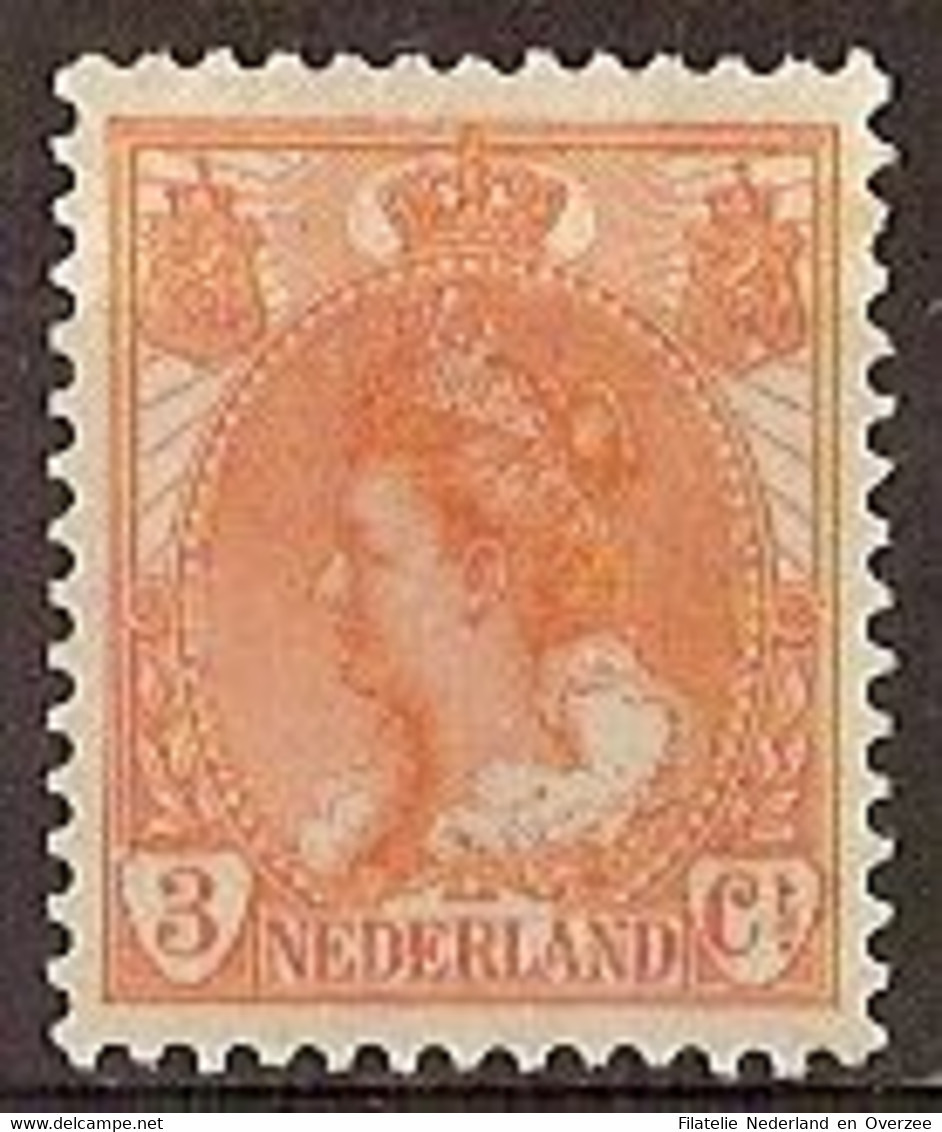 Nederland 1899 NVPH Nr 56 Ongebruikt/MH Koningin Wilhelmina - Neufs