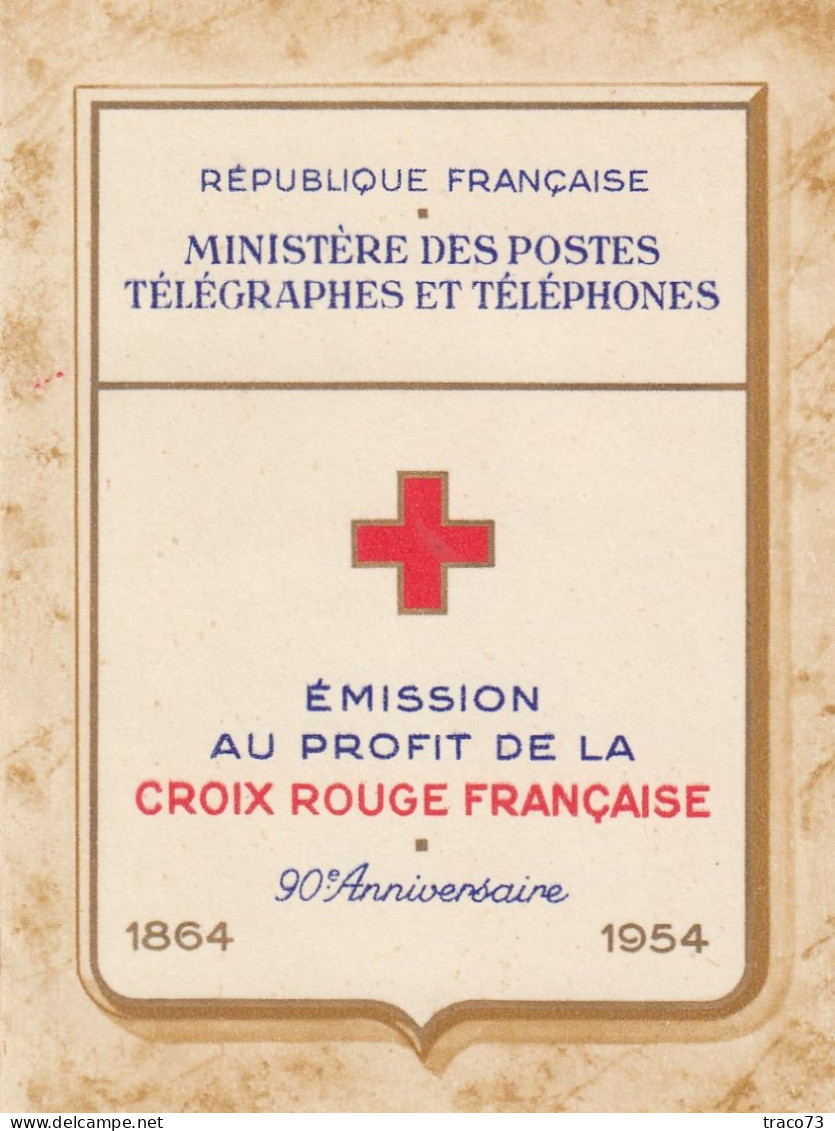 CROCE ROSSA FRANCESE - CROIX ROUGE FRANCAISE  /  90° Anniversario 1864-1954 - Steuermarken