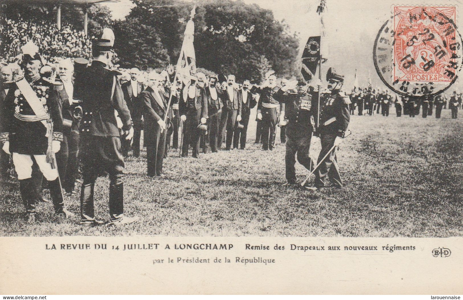 75016 - PARIS - La Revue Du 14 Juillet à Longchamp -Remise Des Drapeaux Par Le Président De La République - Personnages