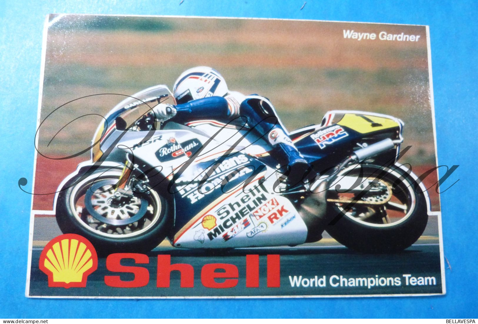 Wayne Gardner Schell World Champions Team  Rothmans HONDA HRC - Motociclismo