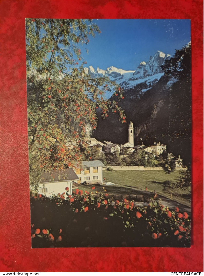 Carte Suisse SOGLIO MIT SCIORAGRUPPE GEMELLI UND CENGALO - Soglio