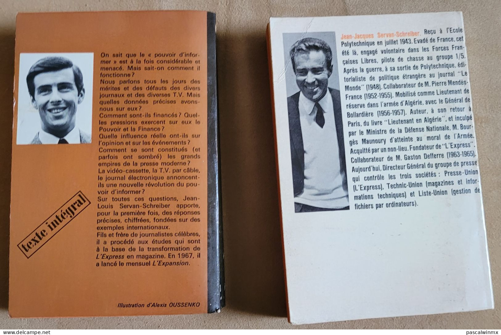 LOT de 5 Livres de JJ SERVAN-SCHREIBER + 1 de son Frère Jean-Louis