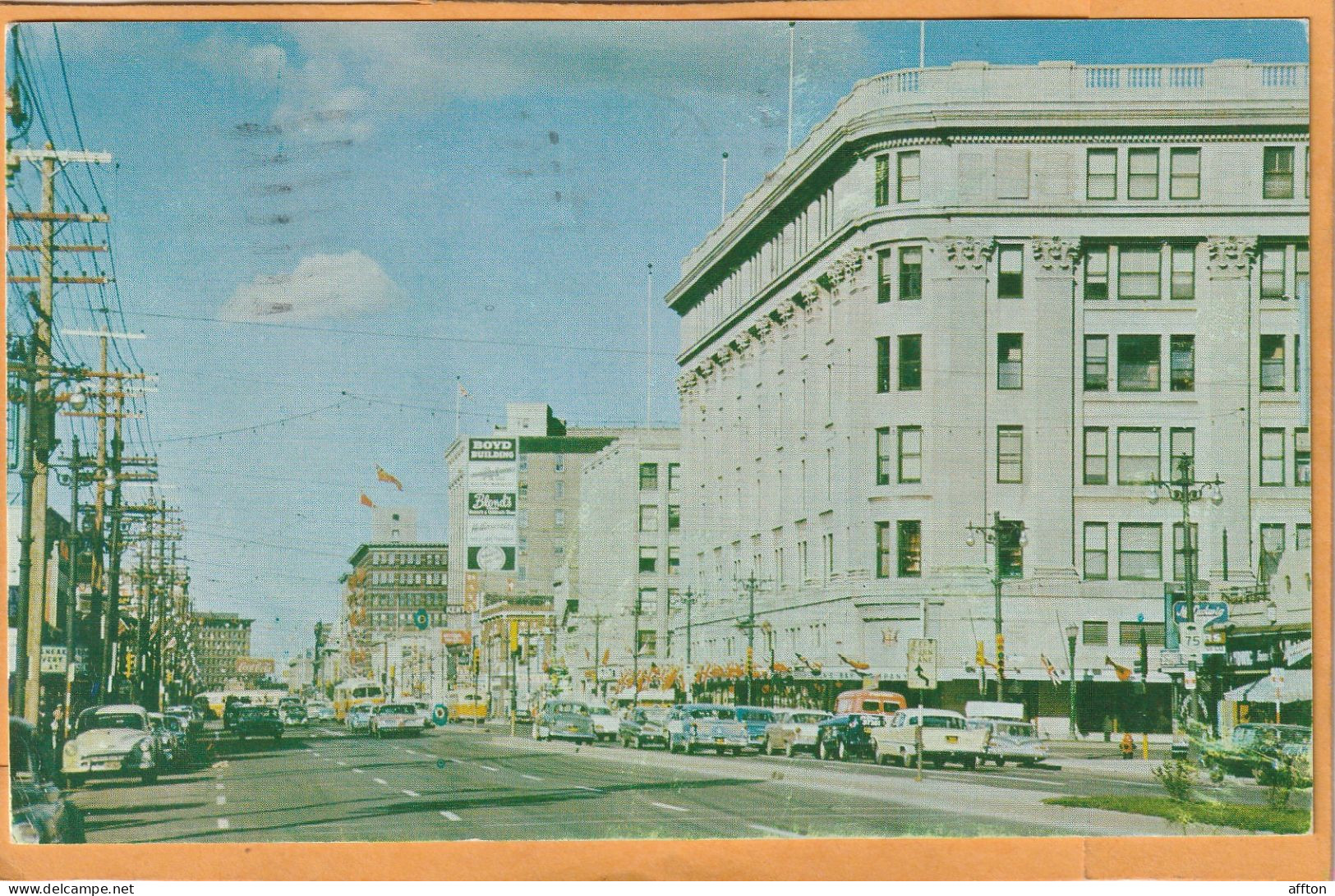 Hudsons Bay Co Store Winnipeg Manitoba Canada Old Postcard - Winnipeg