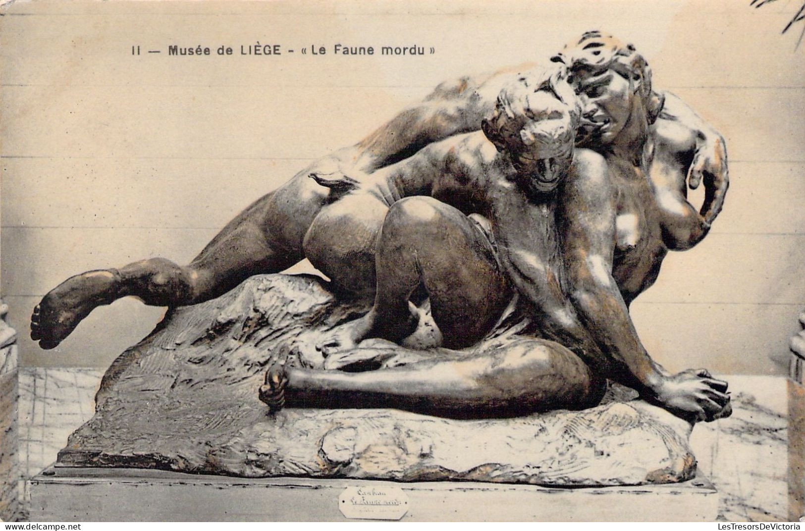 ART - SCUPTURE -- Musée De Liège - Le Faune Mordu - Carte Postale Ancienne - Sculpturen