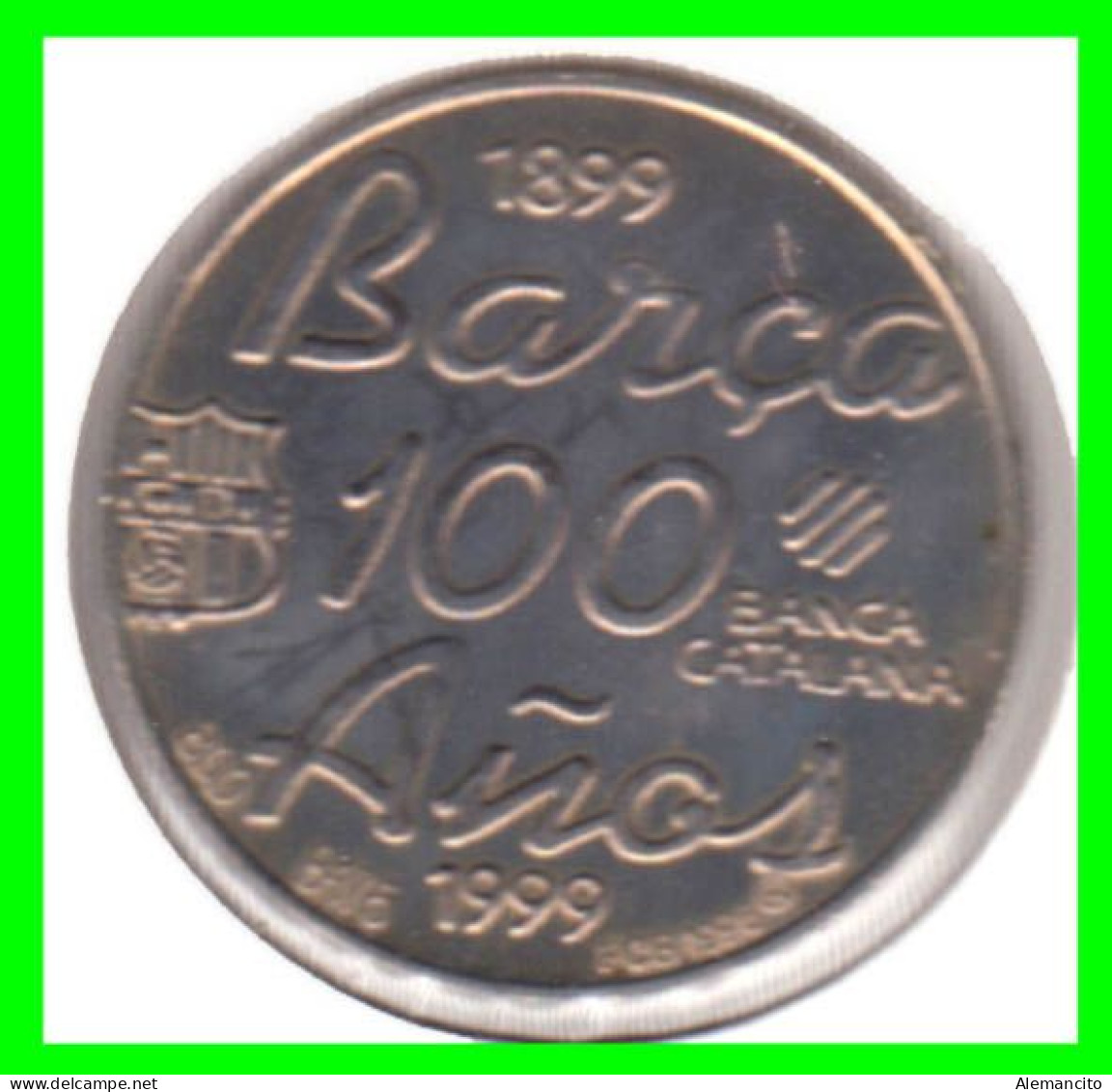 ESPAÑA  ( EUROPA ) - MEDALLA DEL 100  ANIVERSARIO DEL FUTBOL CLUB BARCELONA IVAN DE LA PEÑA - Souvenir-Medaille (elongated Coins)