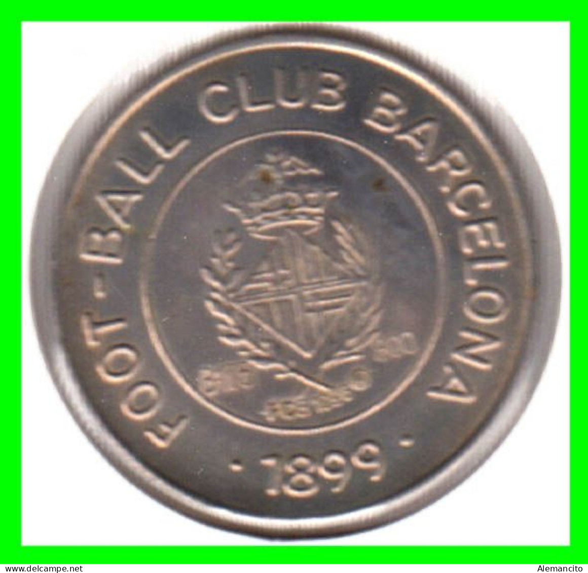 ESPAÑA  ( EUROPA ) - MEDALLA DEL 100  ANIVERSARIO DEL FUTBOL CLUB BARCELONA HANS M. GAMPER - Pièces écrasées (Elongated Coins)