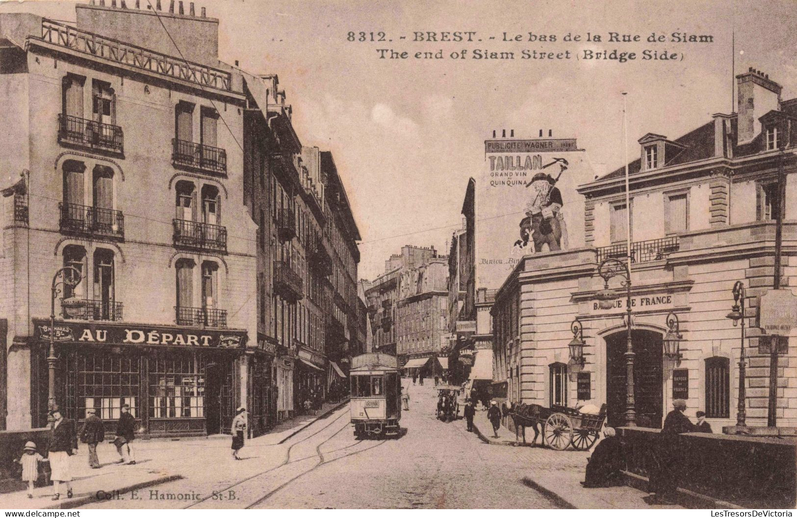 FRANCE - Brest - Le Bas De La Rue De Siam - Animé - Carte Postale Ancienne - Brest