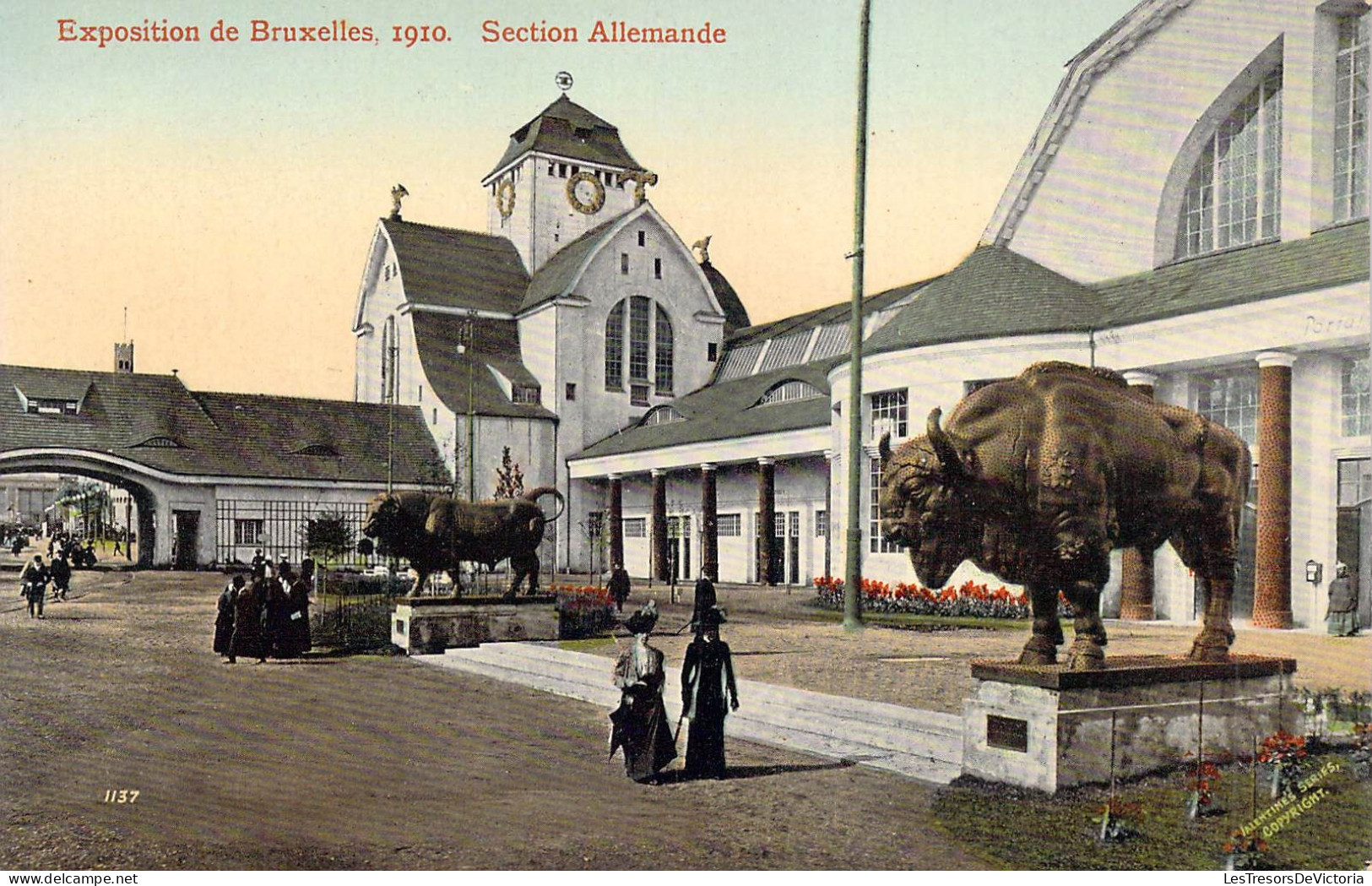 BELGIQUE - Expositions De BRUXELLES 1910 - Section Allemande - Carte Postale Ancienne - Wereldtentoonstellingen