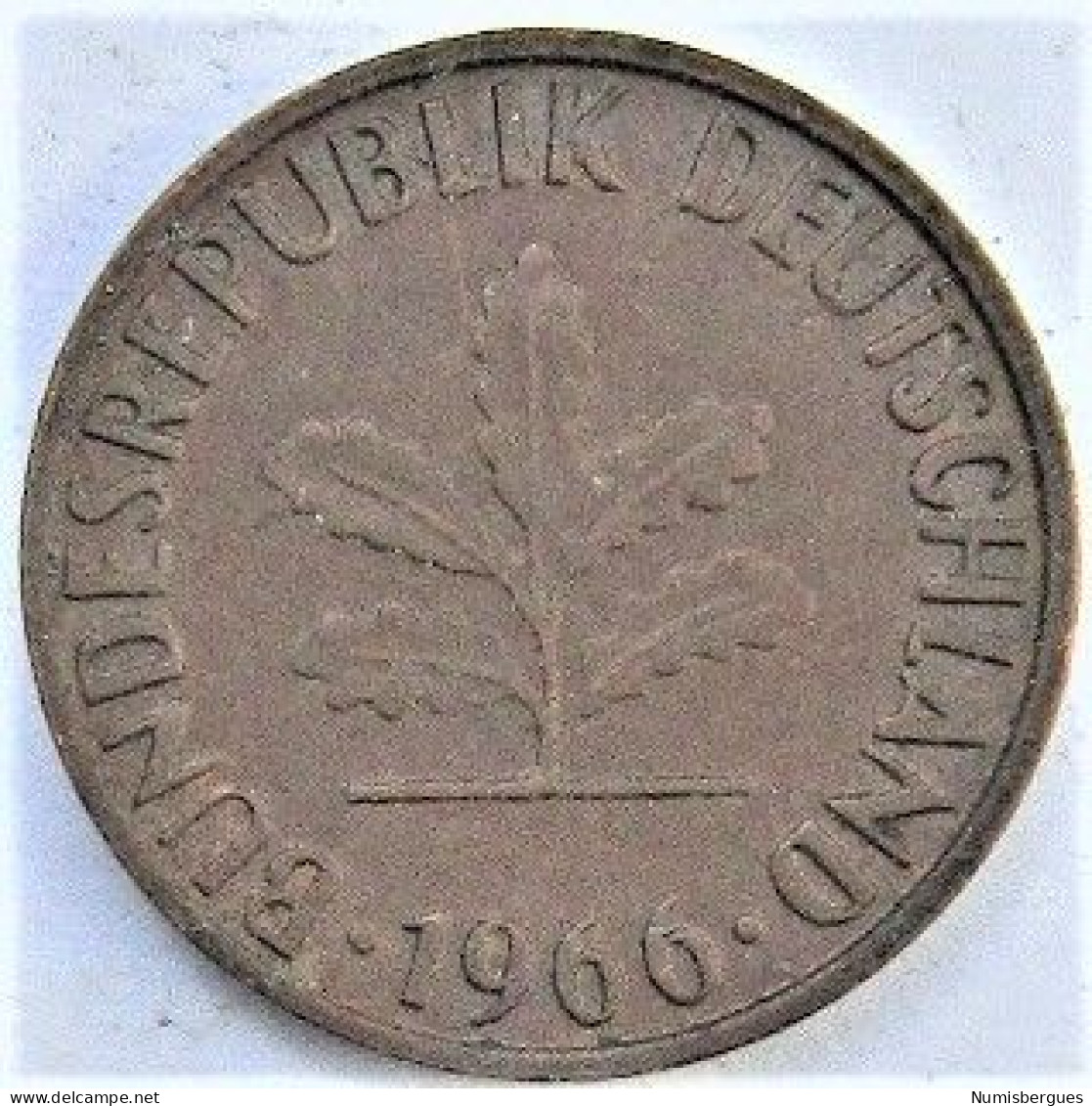 Pièce De Monnaie 1 Pfennig 1966 J - 1 Pfennig