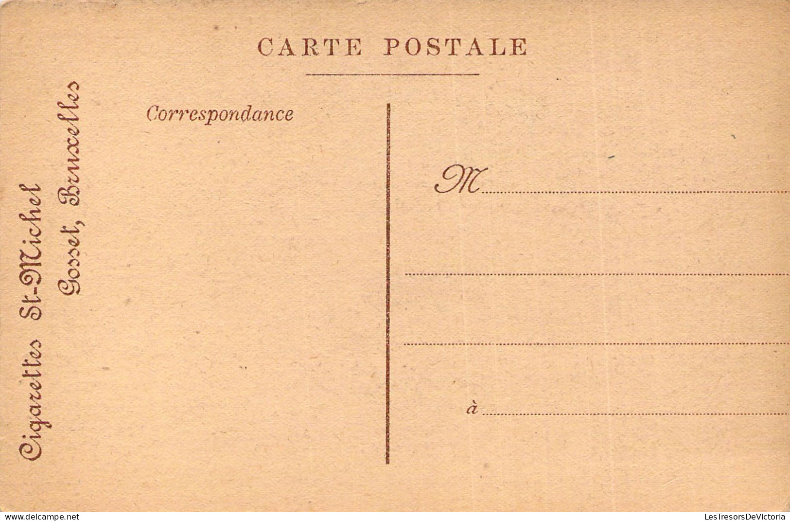 ILLUSTRATEUR Non Signée - La Peinture - Pub Cigarette St Michel - Carte Postale Ancienne - Ohne Zuordnung