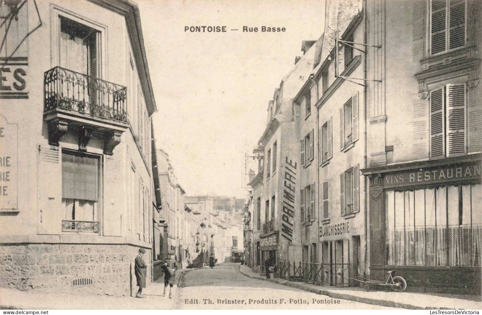 FRANCE - Pontoise - Rue Basse - Carte Postale Ancienne - Meaux