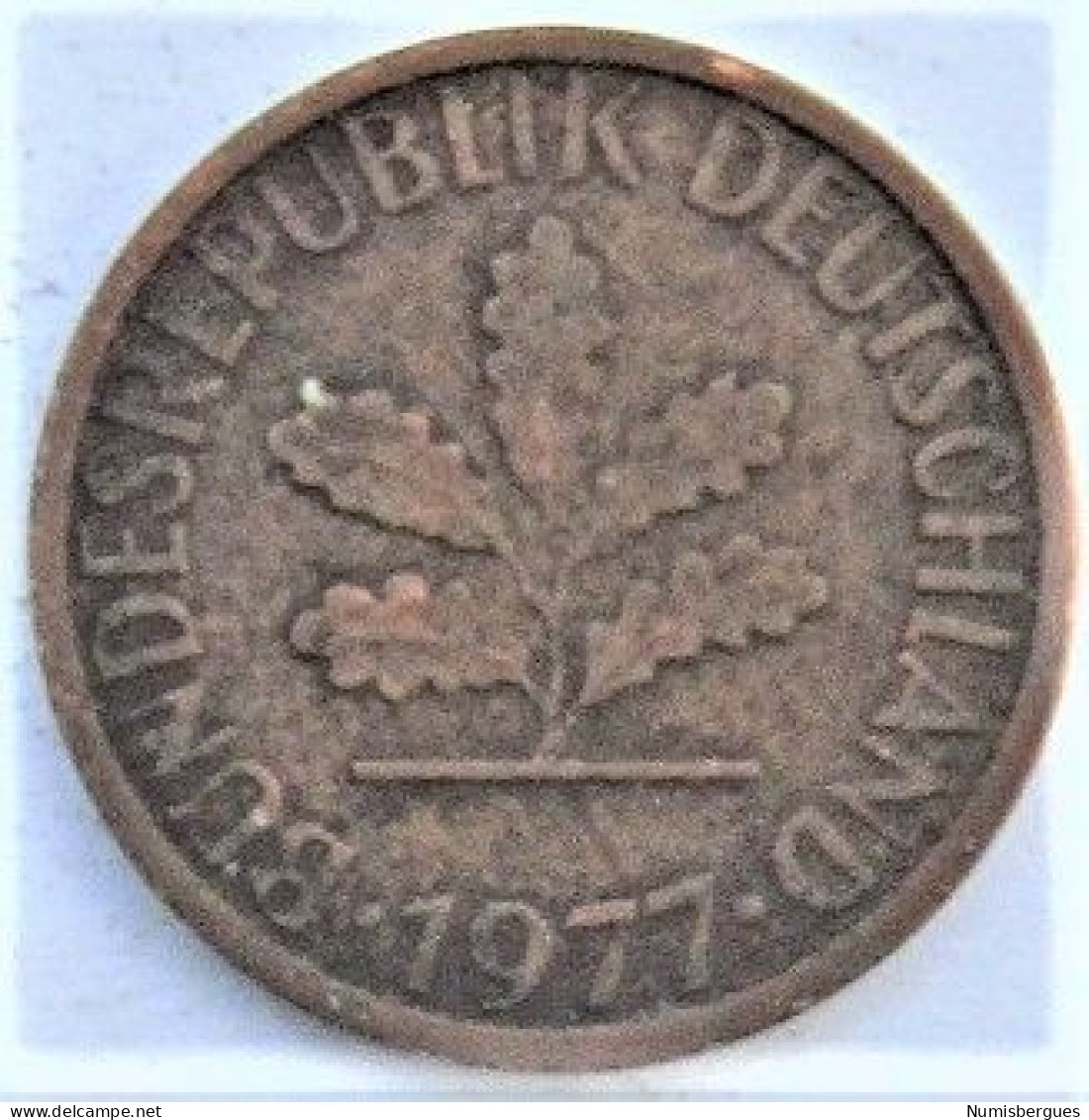 Pièce De Monnaie 1 Pfennig 1977 G - 1 Pfennig