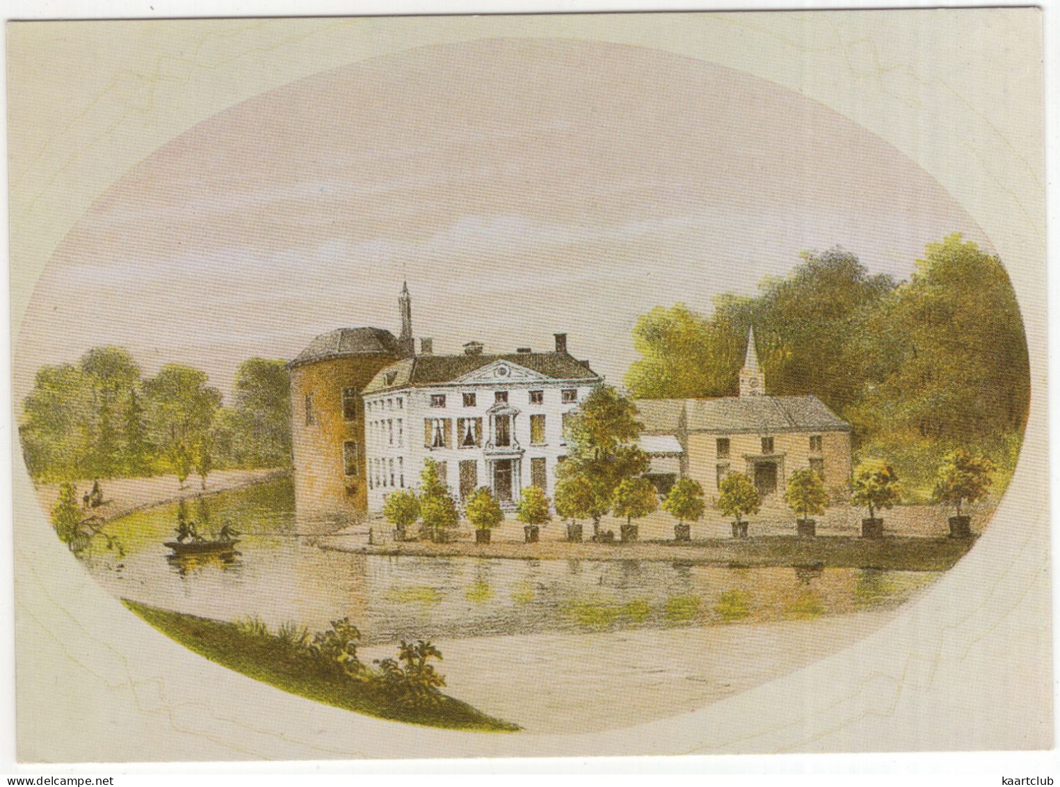 Kasteel 'Rosendael' - Lithografie 1875 - (Gelderland, Nederland/Holland) - Velp / Rozendaal