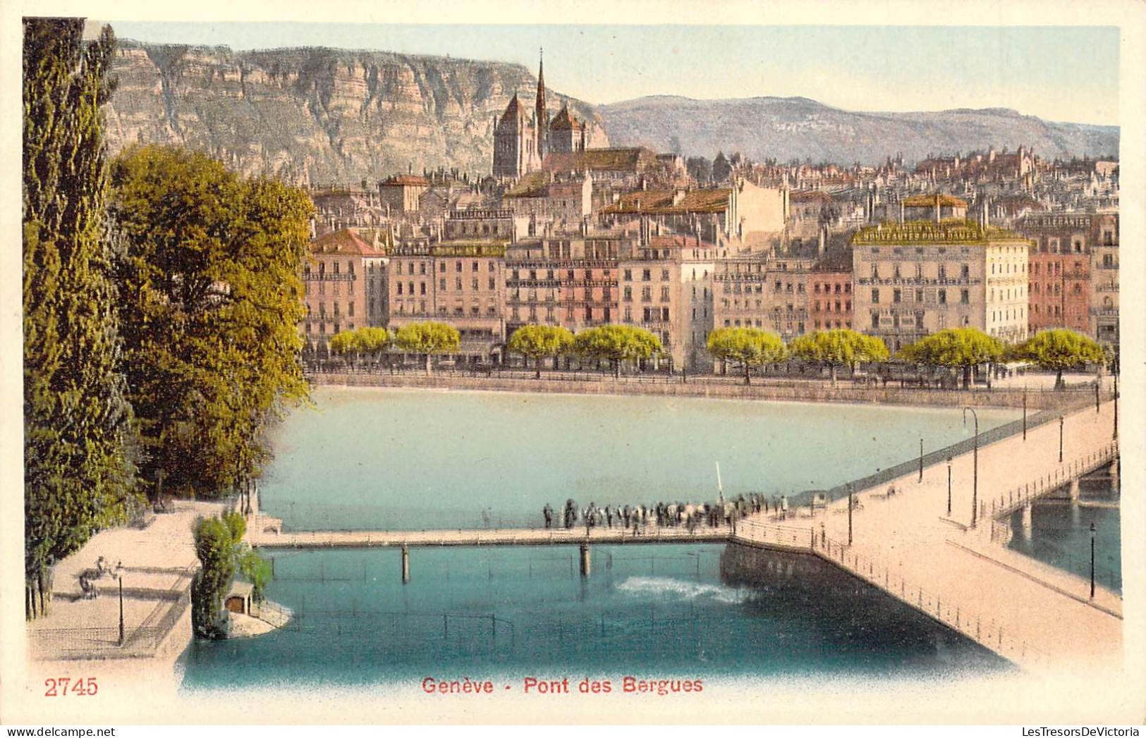 SUISSE - GENEVE - Pont Des Bergues - Carte Postale Ancienne - Genève