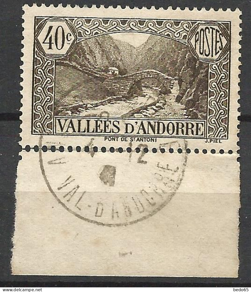 ANDORRE  N° 62 OBL / Used - Gebraucht