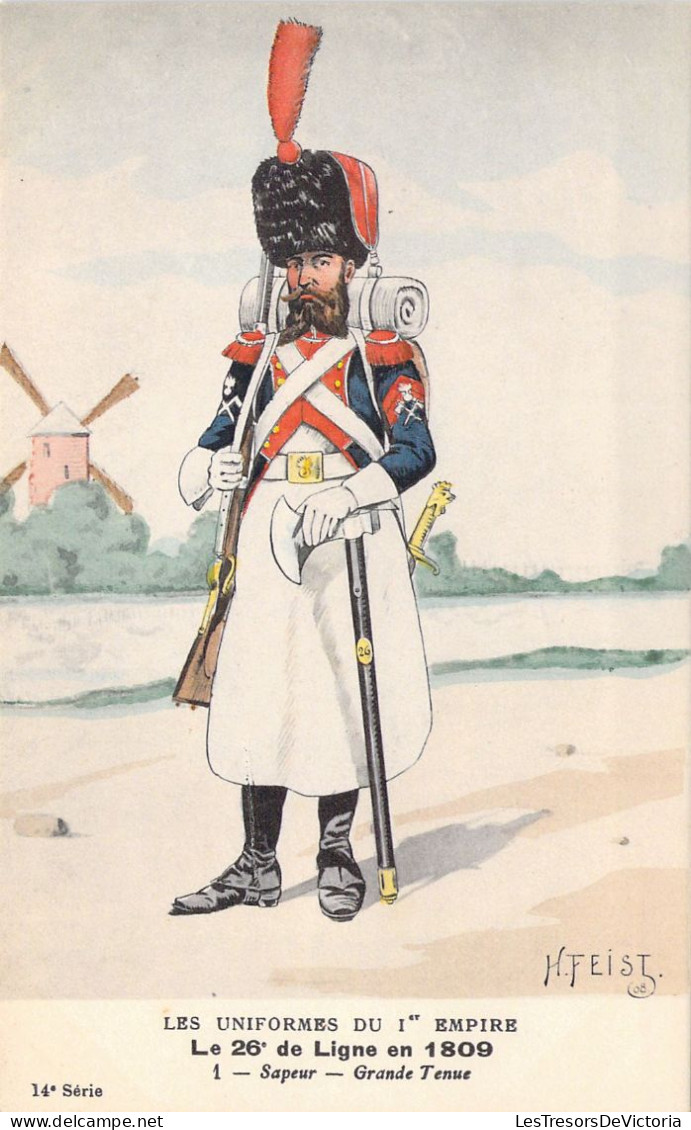 UNIFORME Du 1e EMPIRE - 1 - Sapeur - Grande Tenue - H FEIST - Militaria - - Carte Postale Ancienne - Uniformes