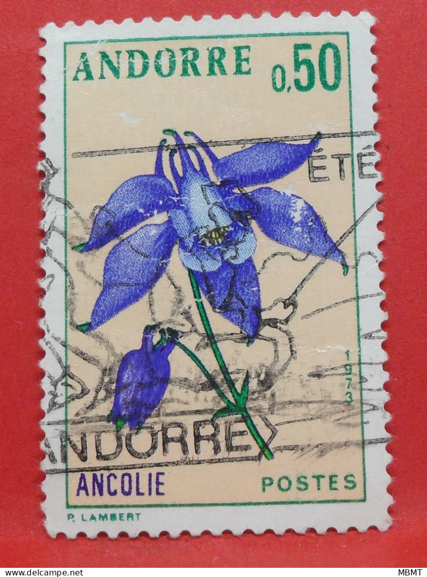 N°251 - 0.50 Franc - Année 1973 - Timbre Oblitéré Andorre Français - - Oblitérés