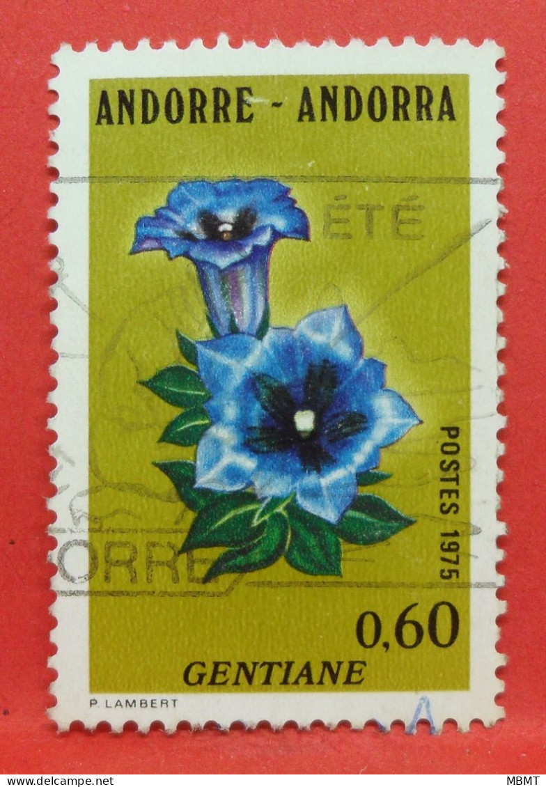 N°266 - 0.60 Franc - Année 1975 - Timbre Oblitéré Andorre Français - - Gebruikt