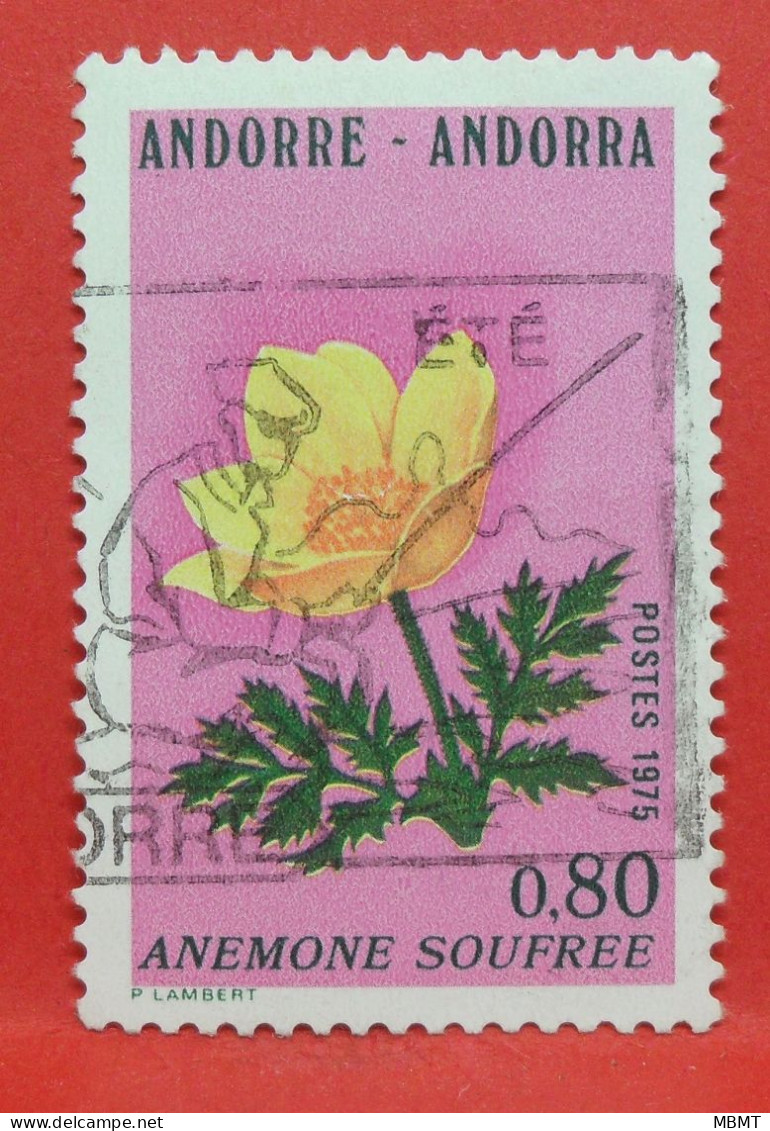 N°267 - 0.80 Franc - Année 1975 - Timbre Oblitéré Andorre Français - - Used Stamps