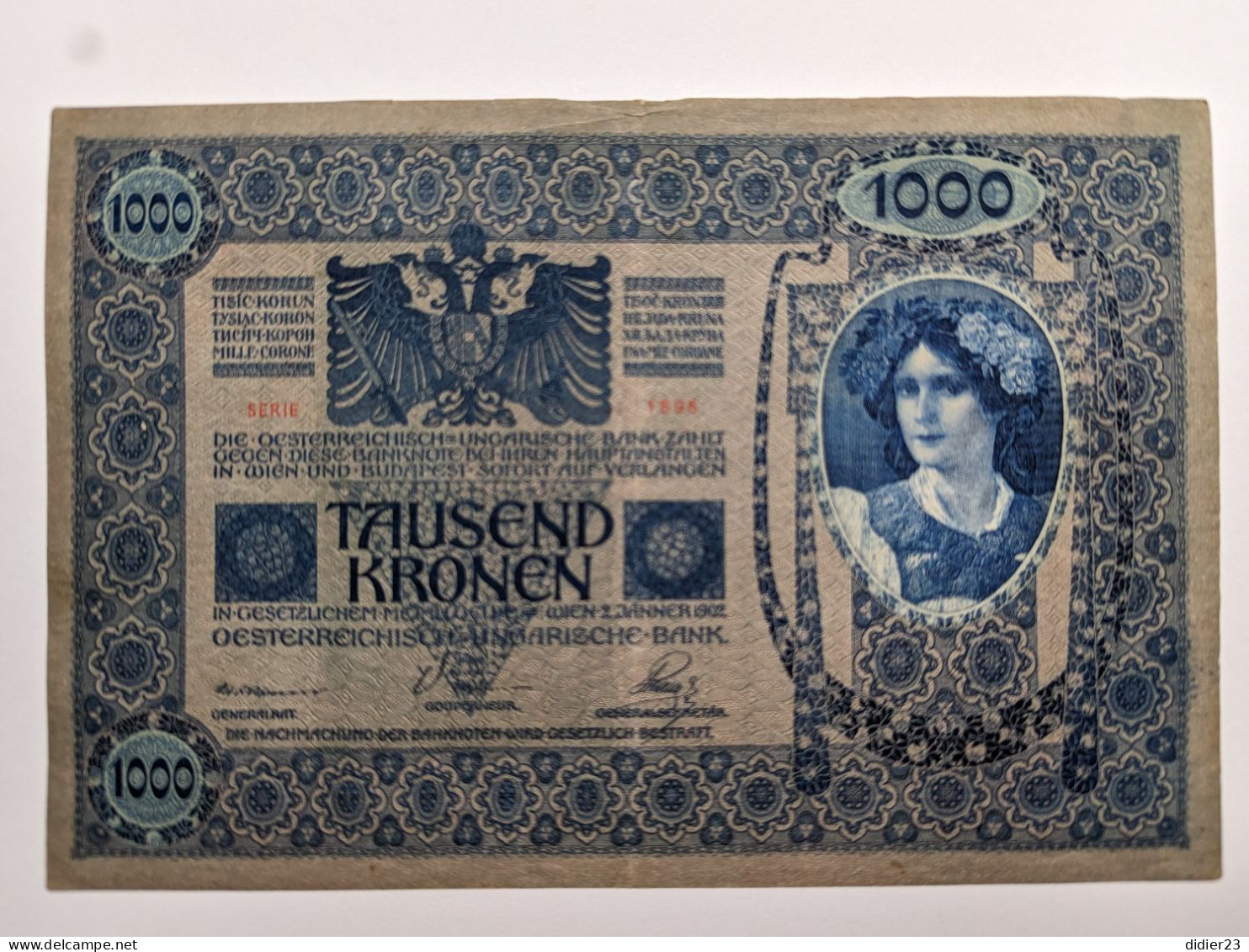 BILLET DE BANQUE ALLEMAGNE 1000 - 1.000 Mark