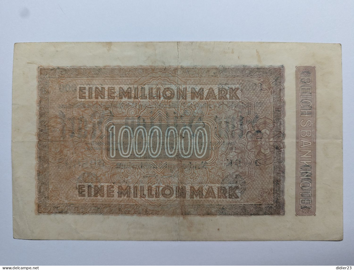 BILLET DE BANQUE ALLEMAGNE 1 000 000 - Verzamelingen