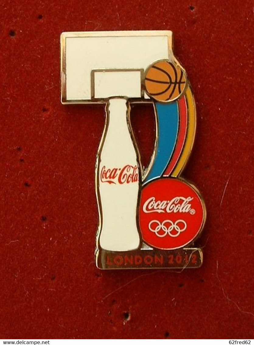 Pin's J.O LONDRES 2012 - COCA COLA  - BASKET - BASKETBALL - Basketball