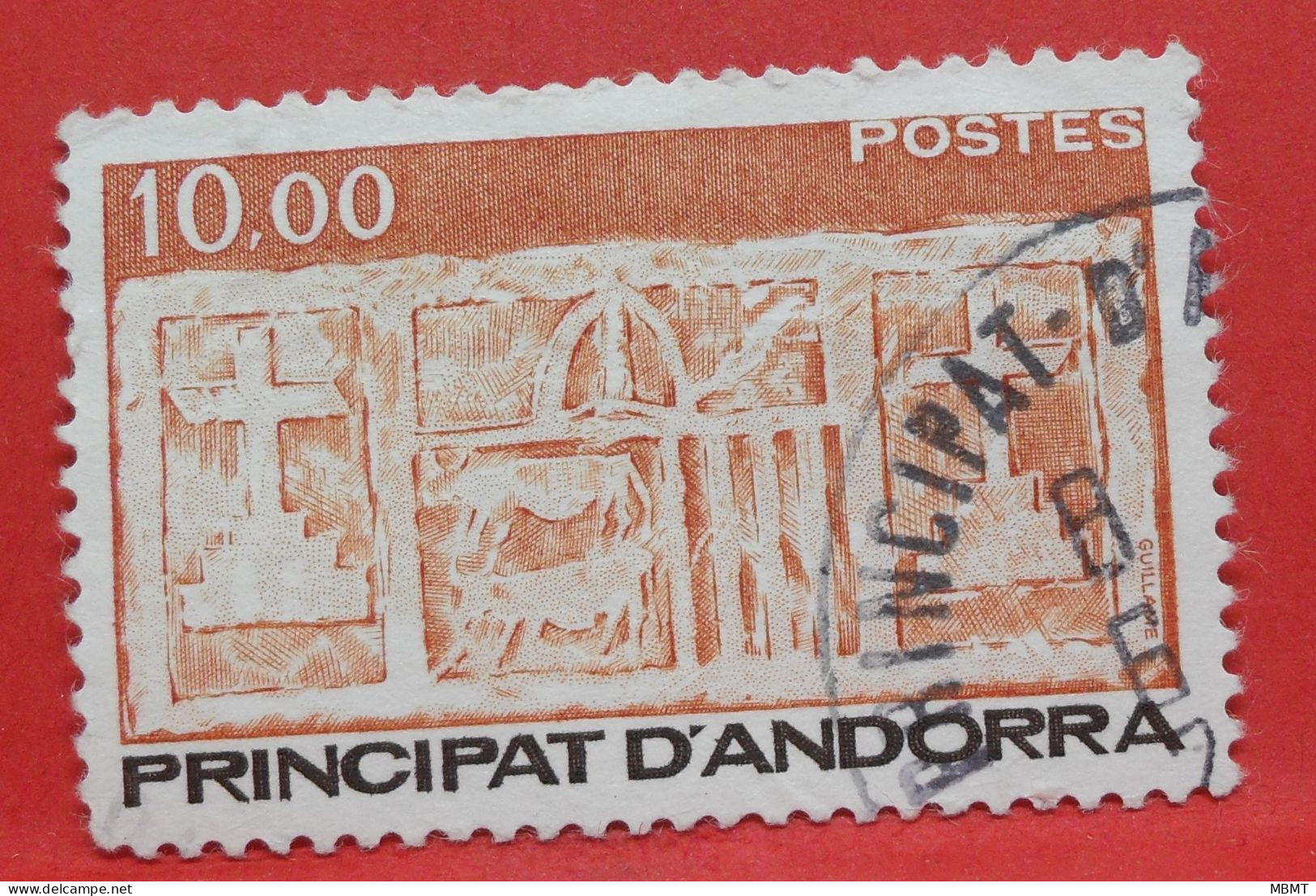 N°357 - 10.00 Francs - Année 1984 - Timbre Oblitéré Andorre Français - - Used Stamps