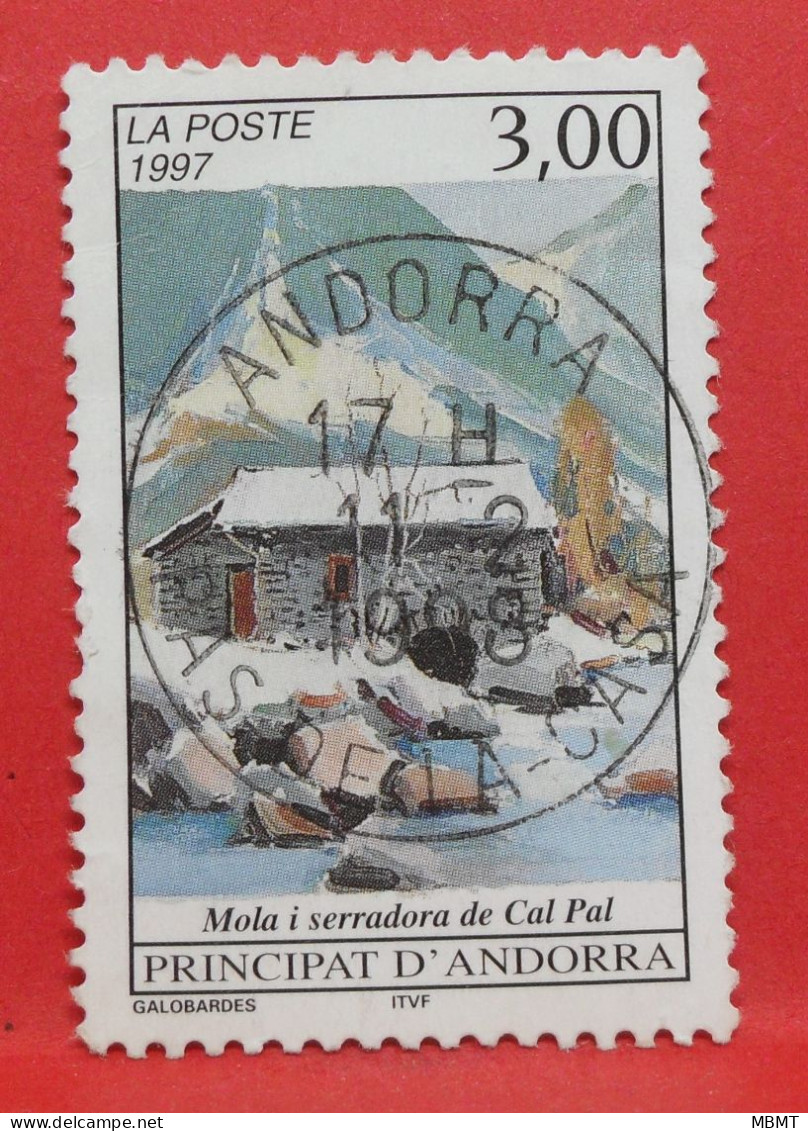 N°510 - 3.00 Francs - Année 1997 - Timbre Oblitéré Andorre Français - - Usati