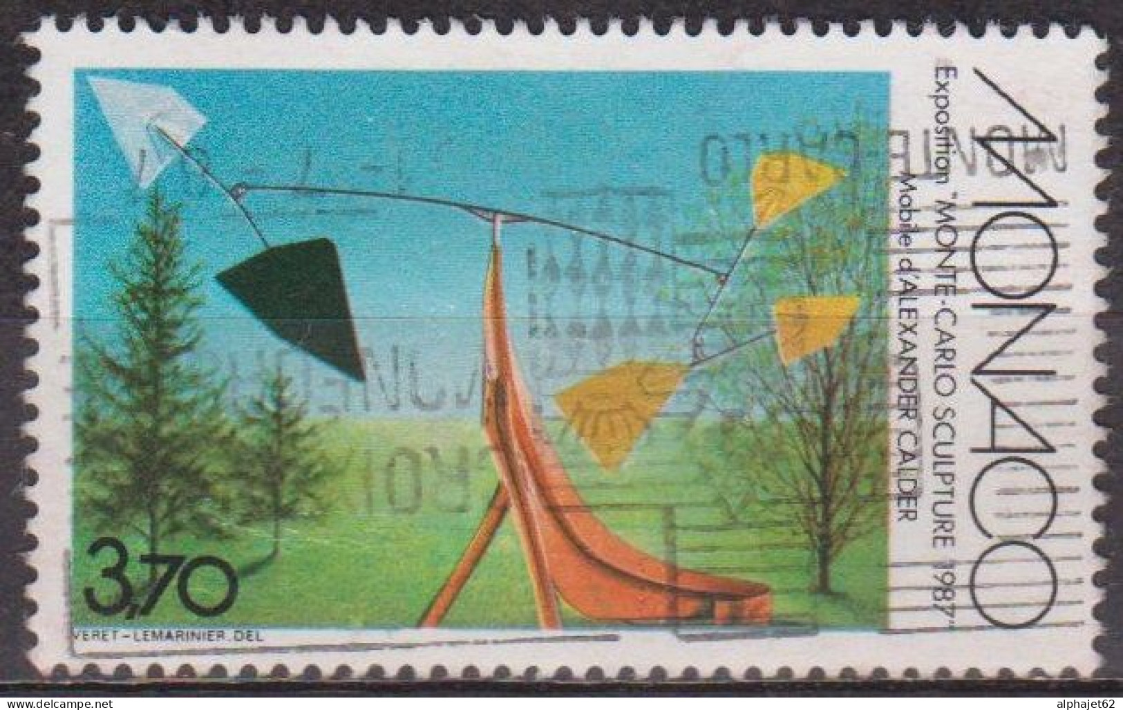 Sculpture - MONACO - Mobile De Calder - N° 1578 - 1987 - Used Stamps